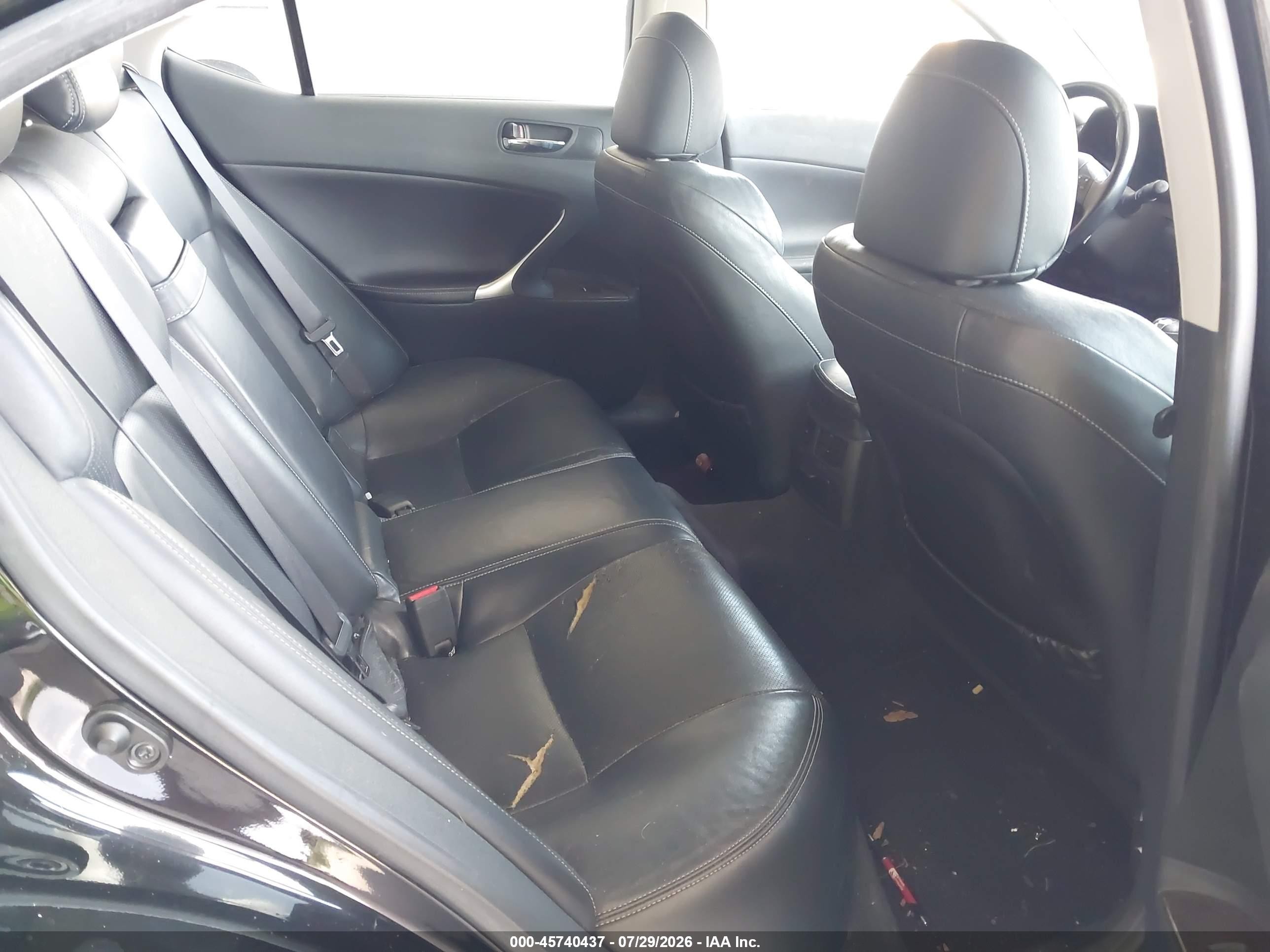 2009 Lexus Is 250   Black vin: JTHBK262392084659