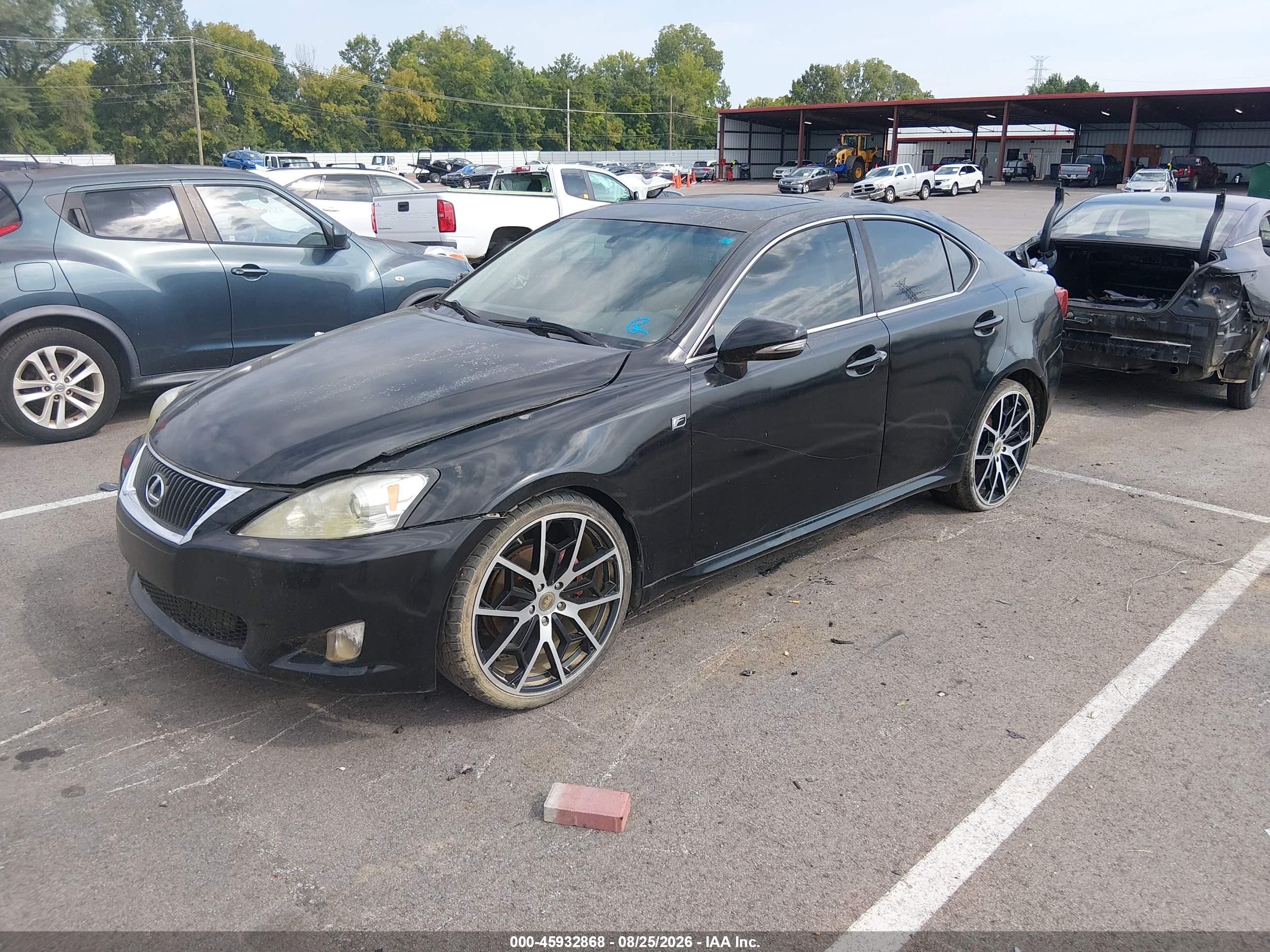 2009 Lexus Is 250 Black vin: JTHBK262392086203