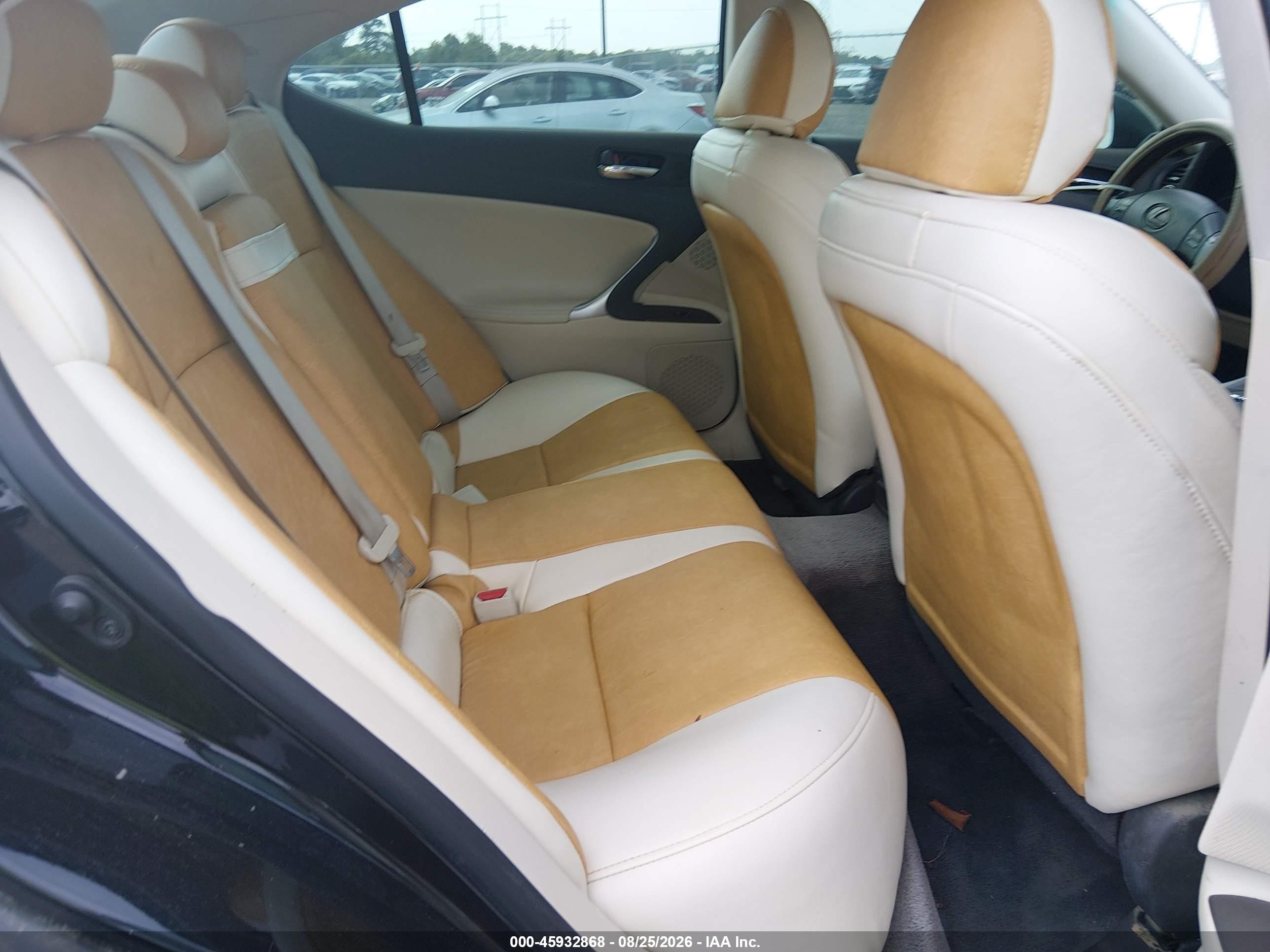 2009 Lexus Is 250 Black vin: JTHBK262392086203