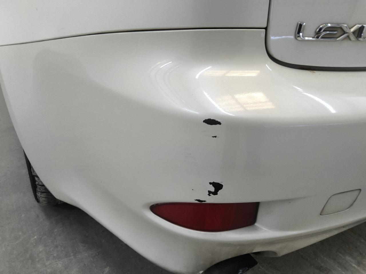 2009 Lexus Is 250 Base White vin: JTHBK262392088775 Damage: Rear Bumper, Heavy Scratch, 7 To 8 Inches