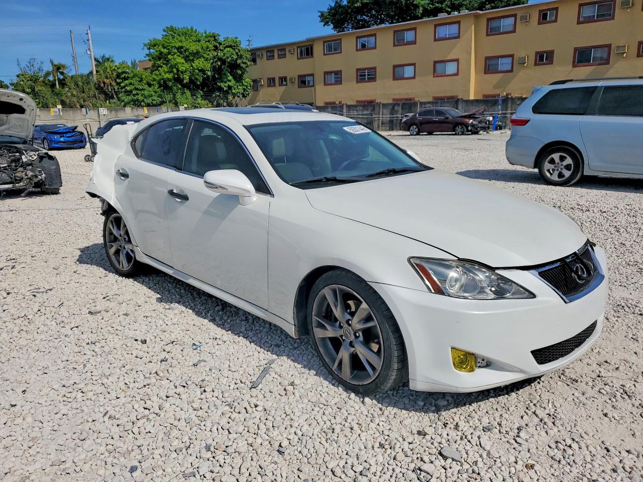 2009 Lexus Is 250 White vin: JTHBK262395087978