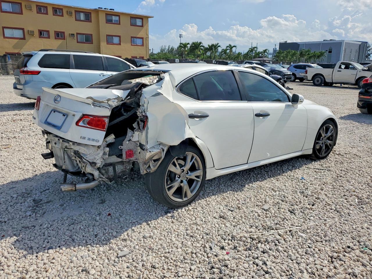 2009 Lexus Is 250 White vin: JTHBK262395087978