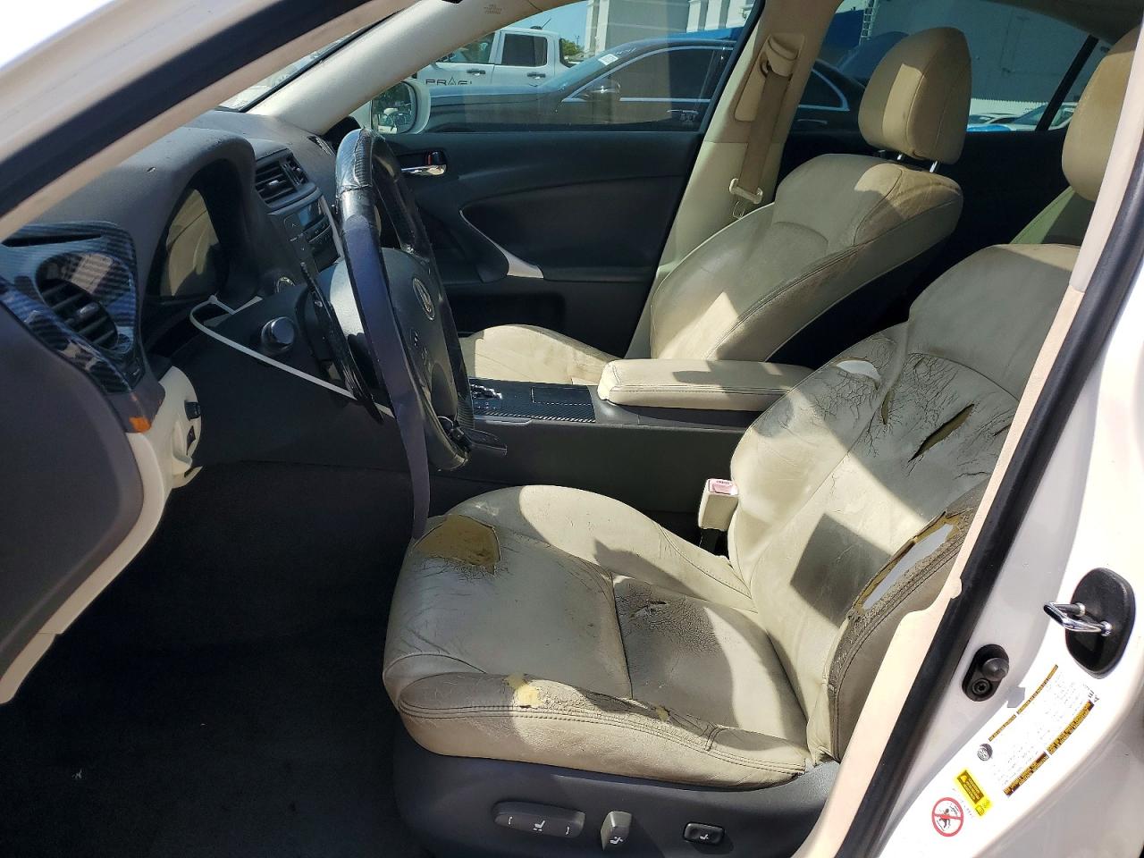 2009 Lexus Is 250 White vin: JTHBK262395087978