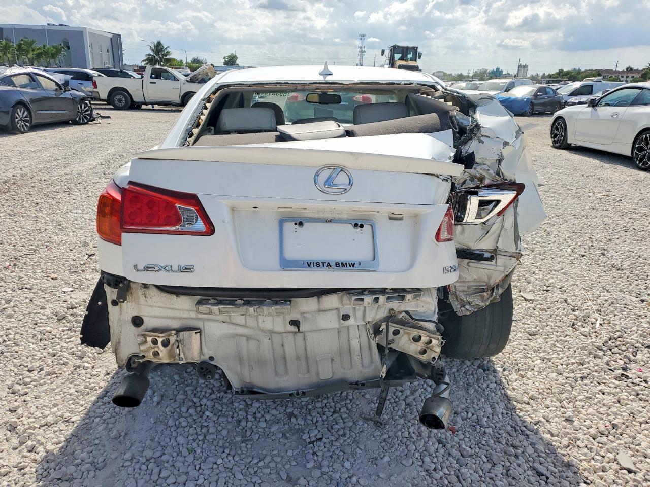 2009 Lexus Is 250 White vin: JTHBK262395087978