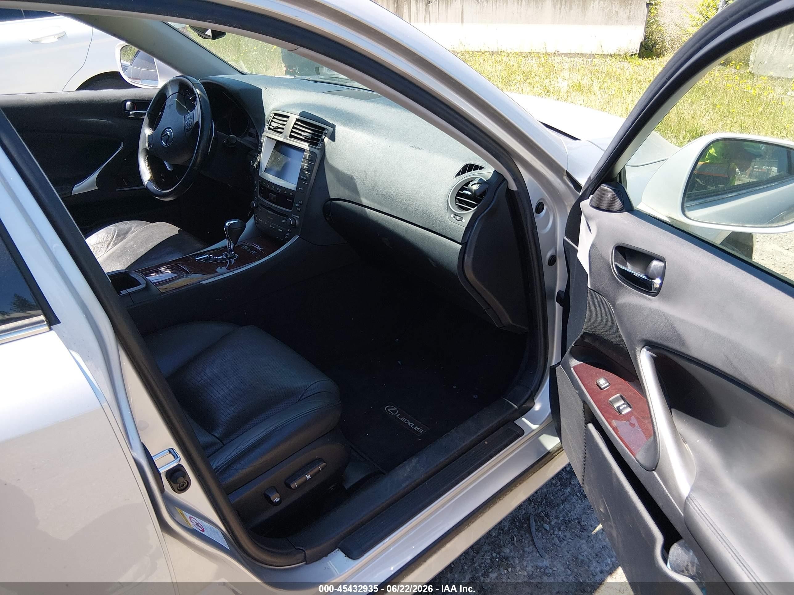 2006 Lexus Is 250 Silver vin: JTHBK262465014873