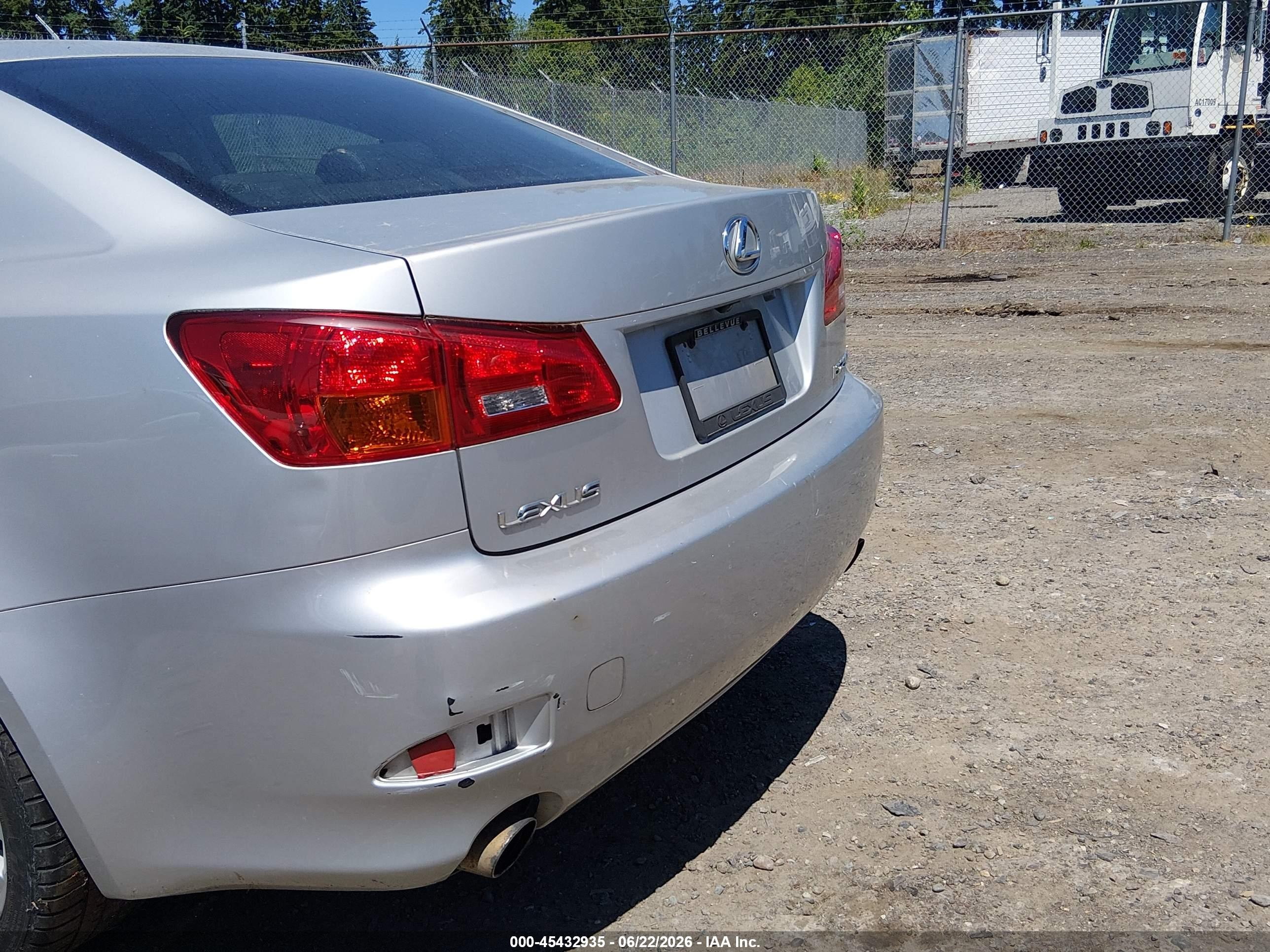 2006 Lexus Is 250 Silver vin: JTHBK262465014873