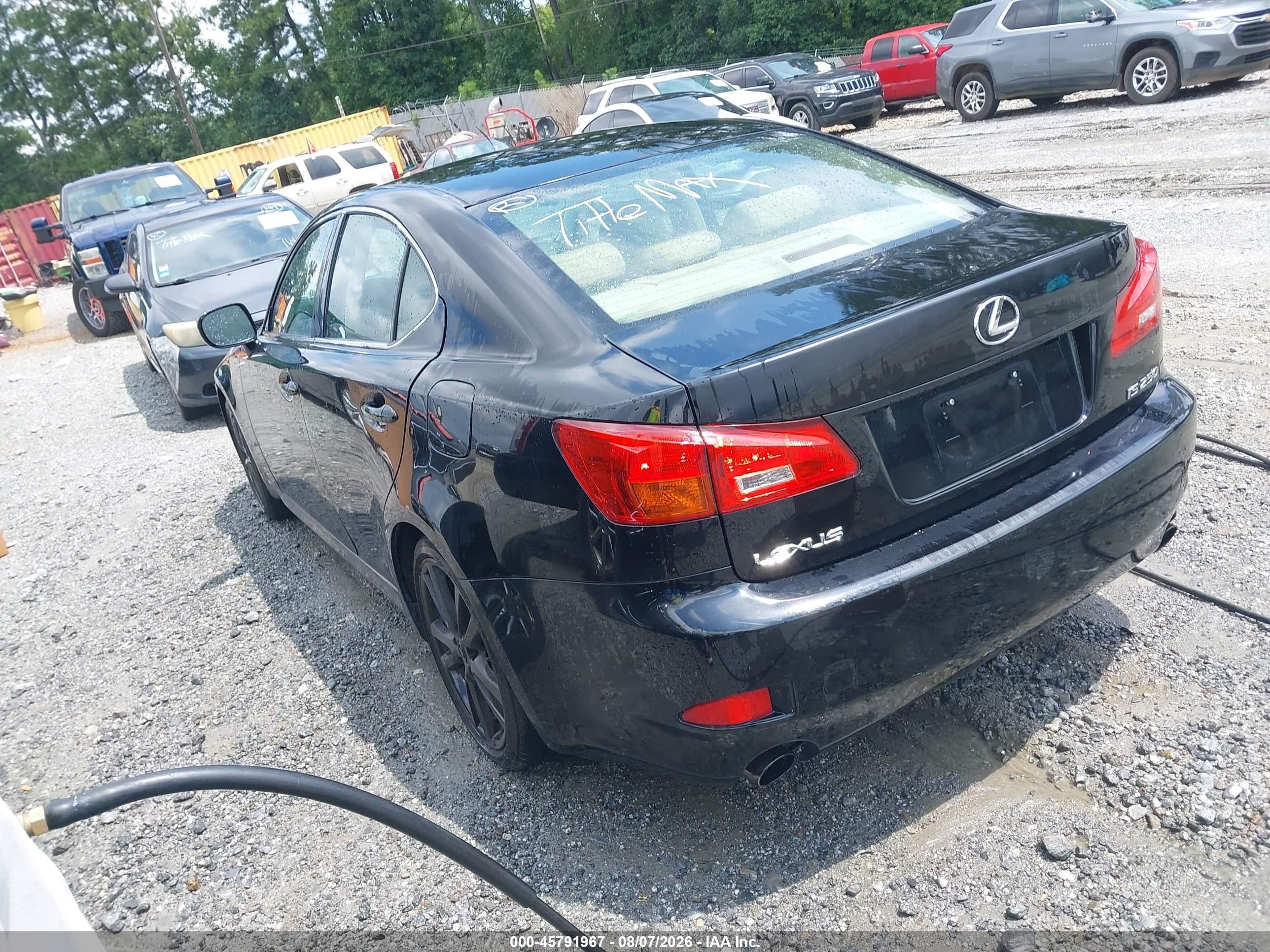 2006 Lexus Is 250   Black vin: JTHBK262465020849