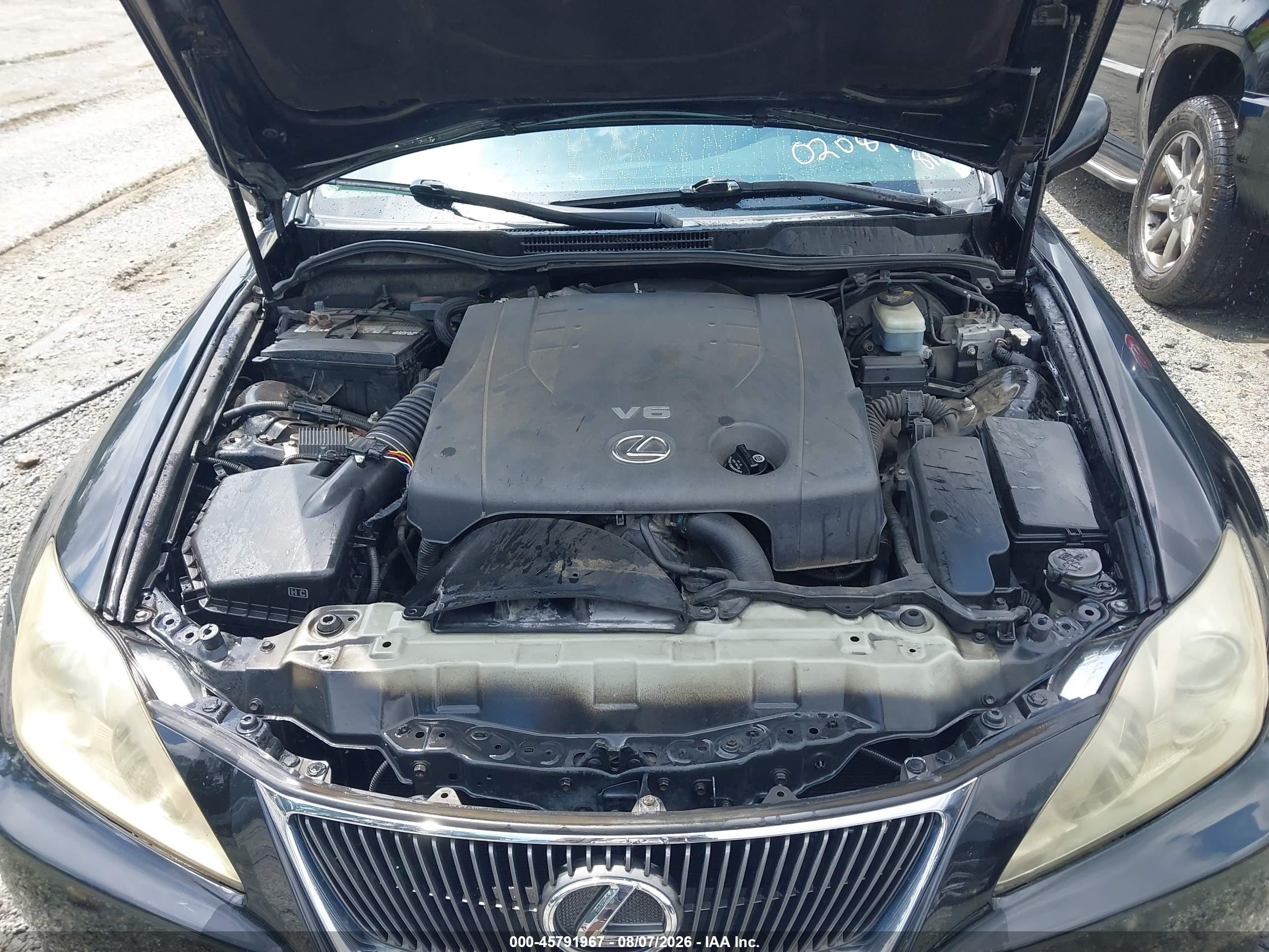 2006 Lexus Is 250   Black vin: JTHBK262465020849