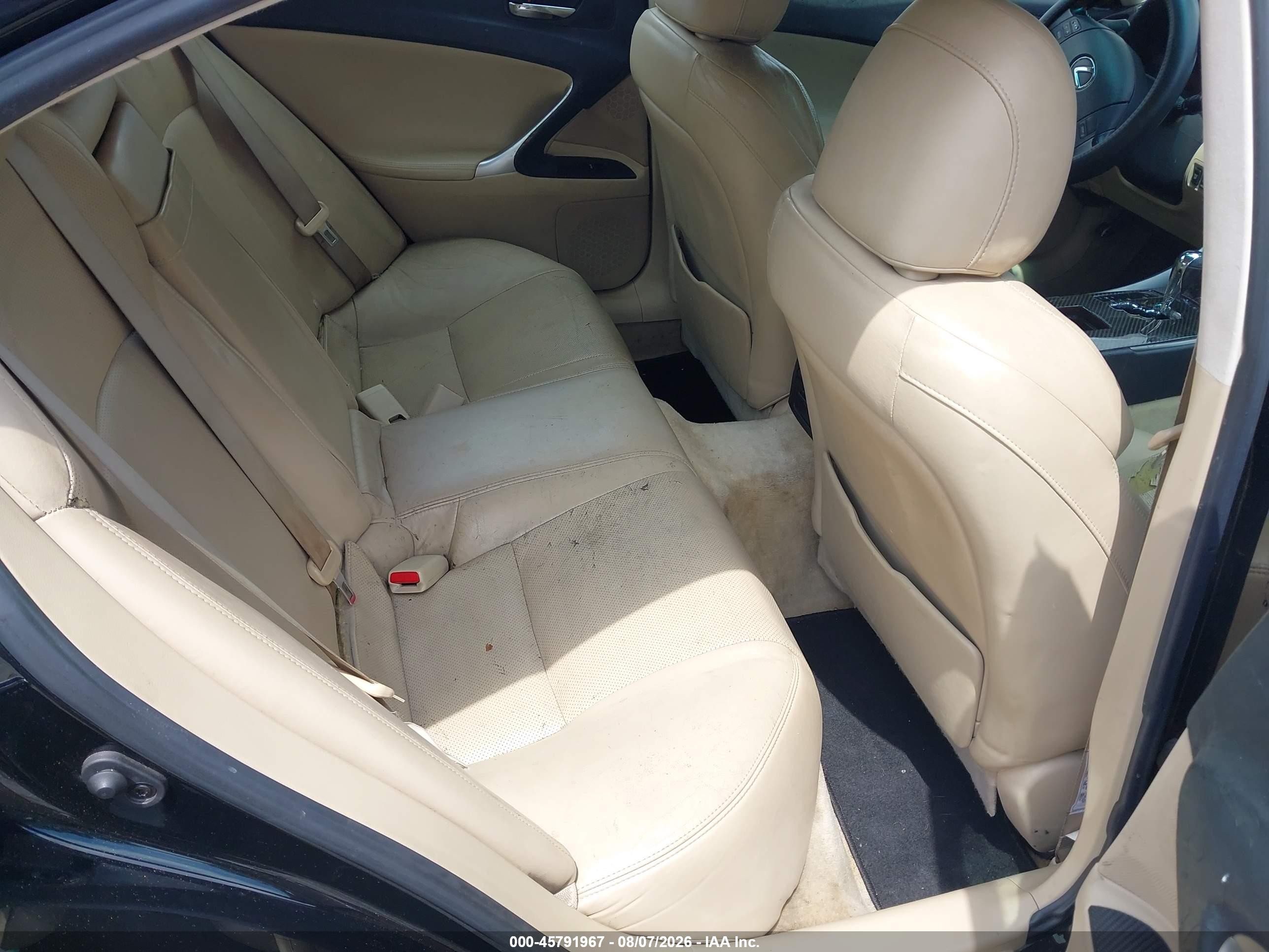 2006 Lexus Is 250   Black vin: JTHBK262465020849
