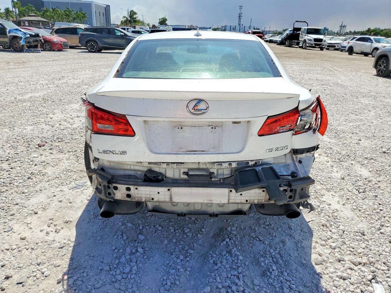 2007 Lexus Is 250 White vin: JTHBK262472038397