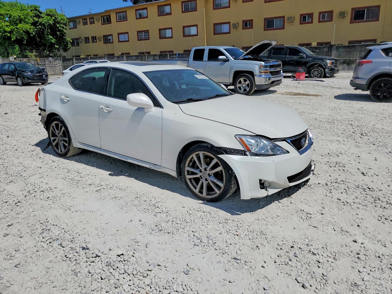 2007 Lexus Is 250 White vin: JTHBK262472038397