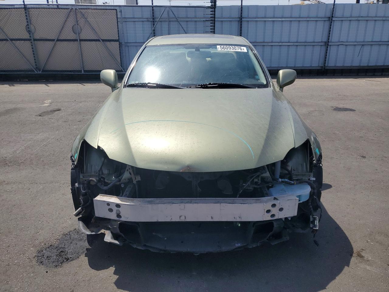 2007 Lexus Is 250 Green vin: JTHBK262472044538