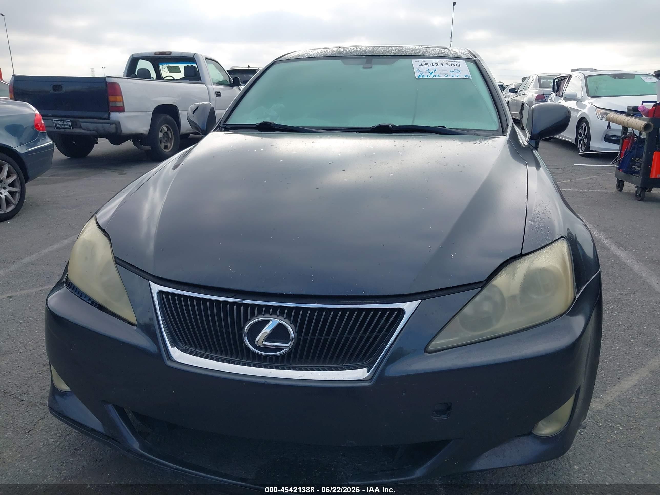 2007 Lexus Is 250   Black vin: JTHBK262475030279