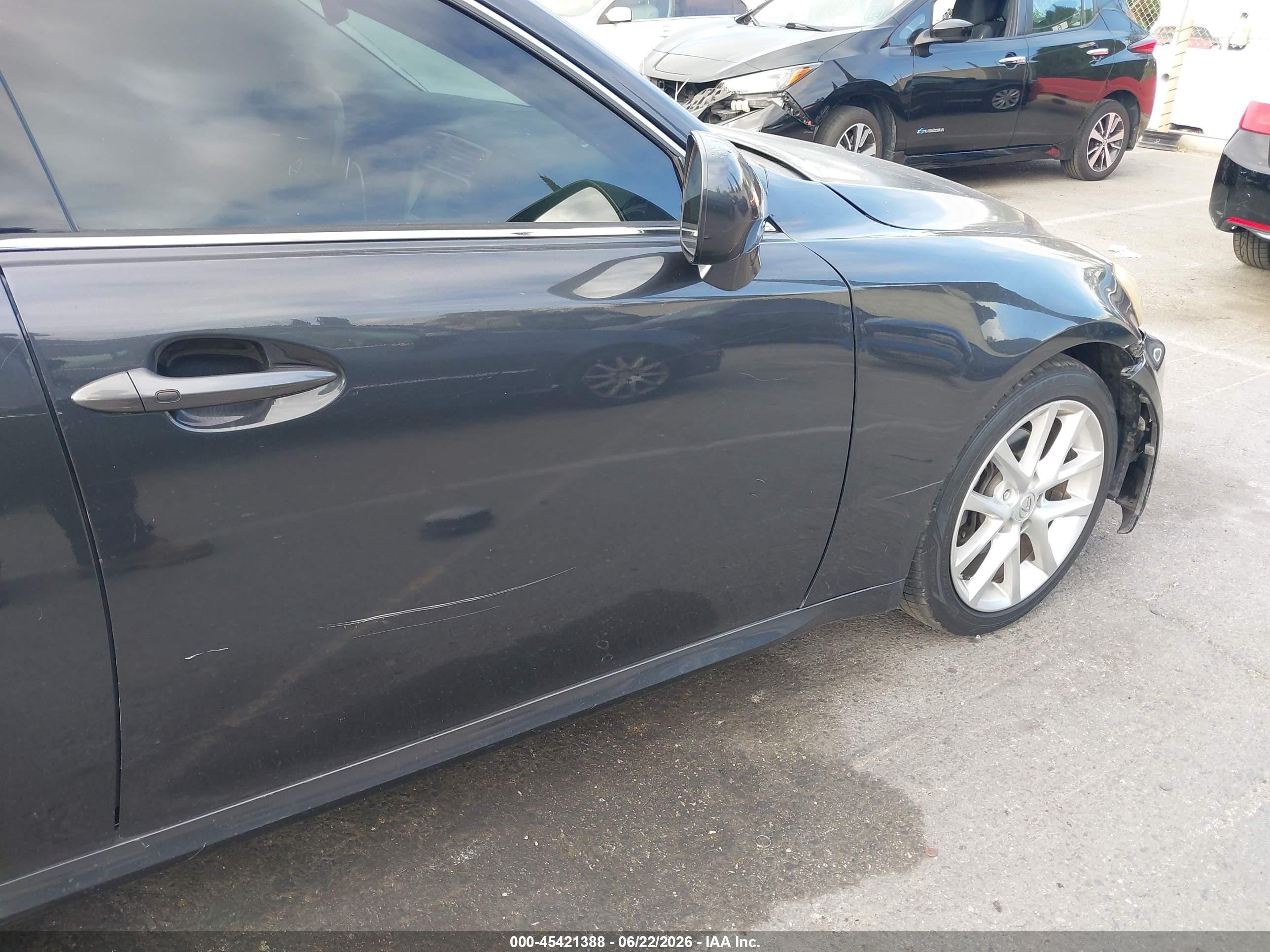 2007 Lexus Is 250   Black vin: JTHBK262475030279
