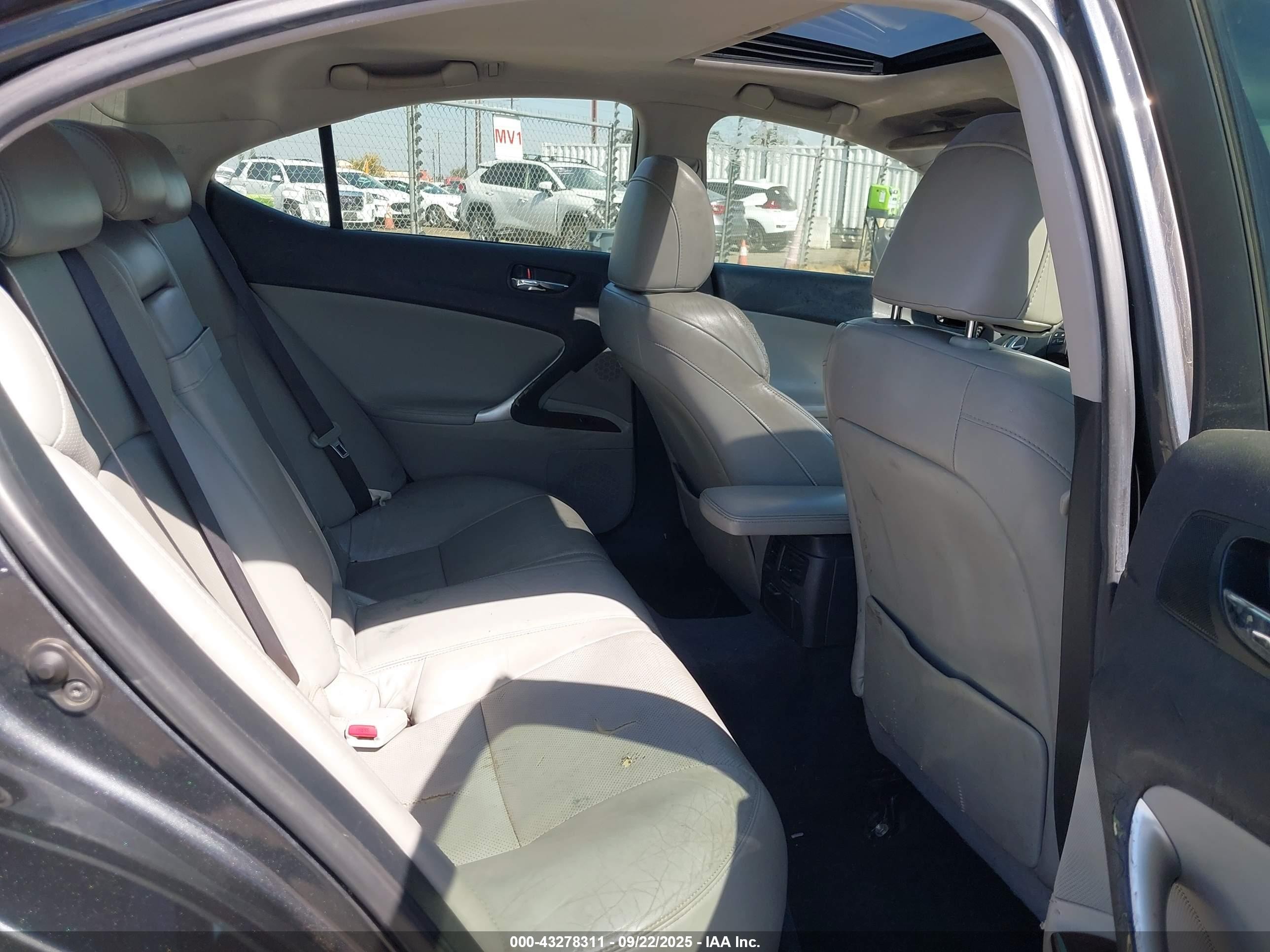 2007 Lexus Is 250   Gray vin: JTHBK262475030802