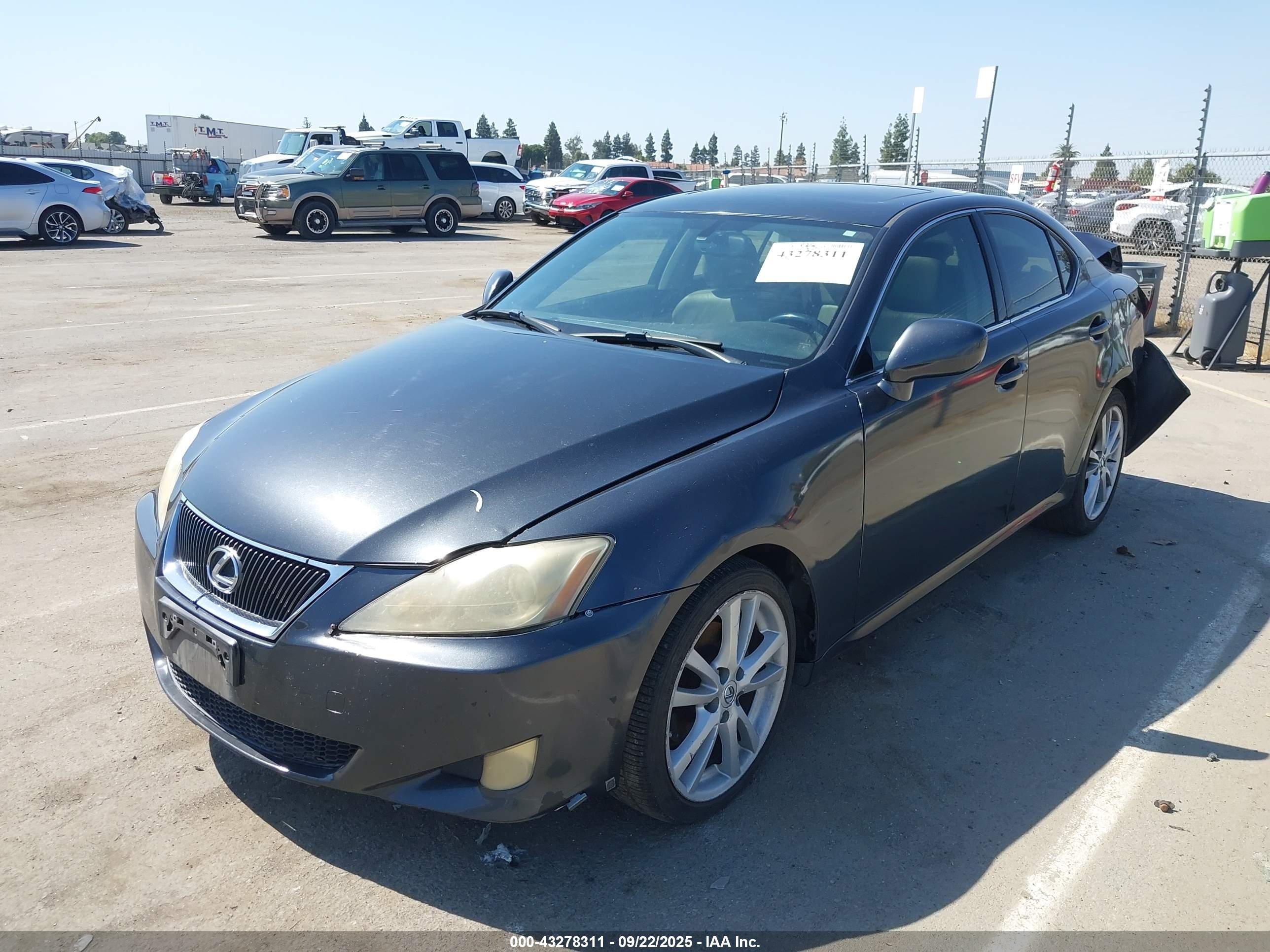 2007 Lexus Is 250   Gray vin: JTHBK262475030802