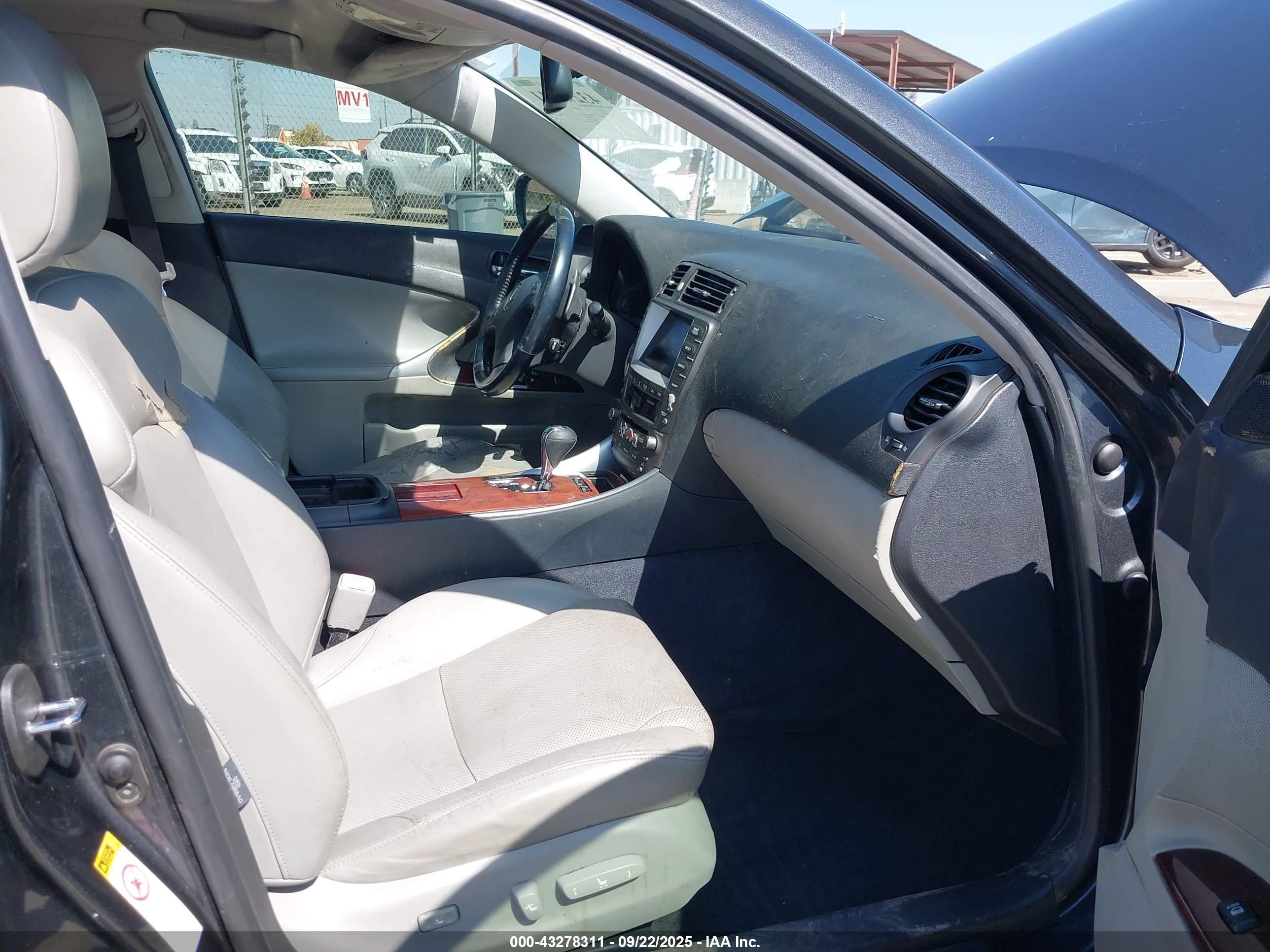 2007 Lexus Is 250   Gray vin: JTHBK262475030802