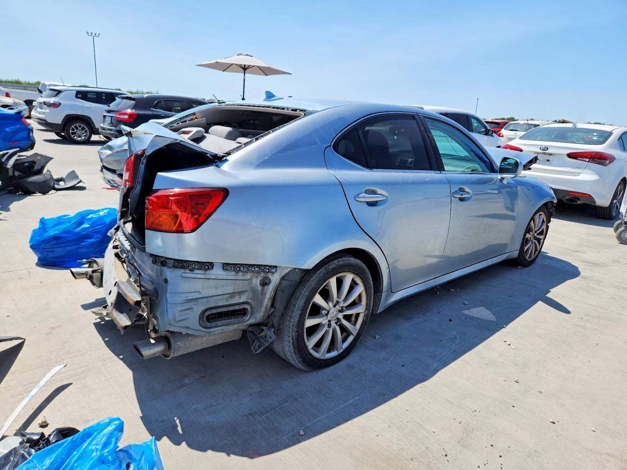 2007 Lexus Is 250 Base Blue vin: JTHBK262475034669