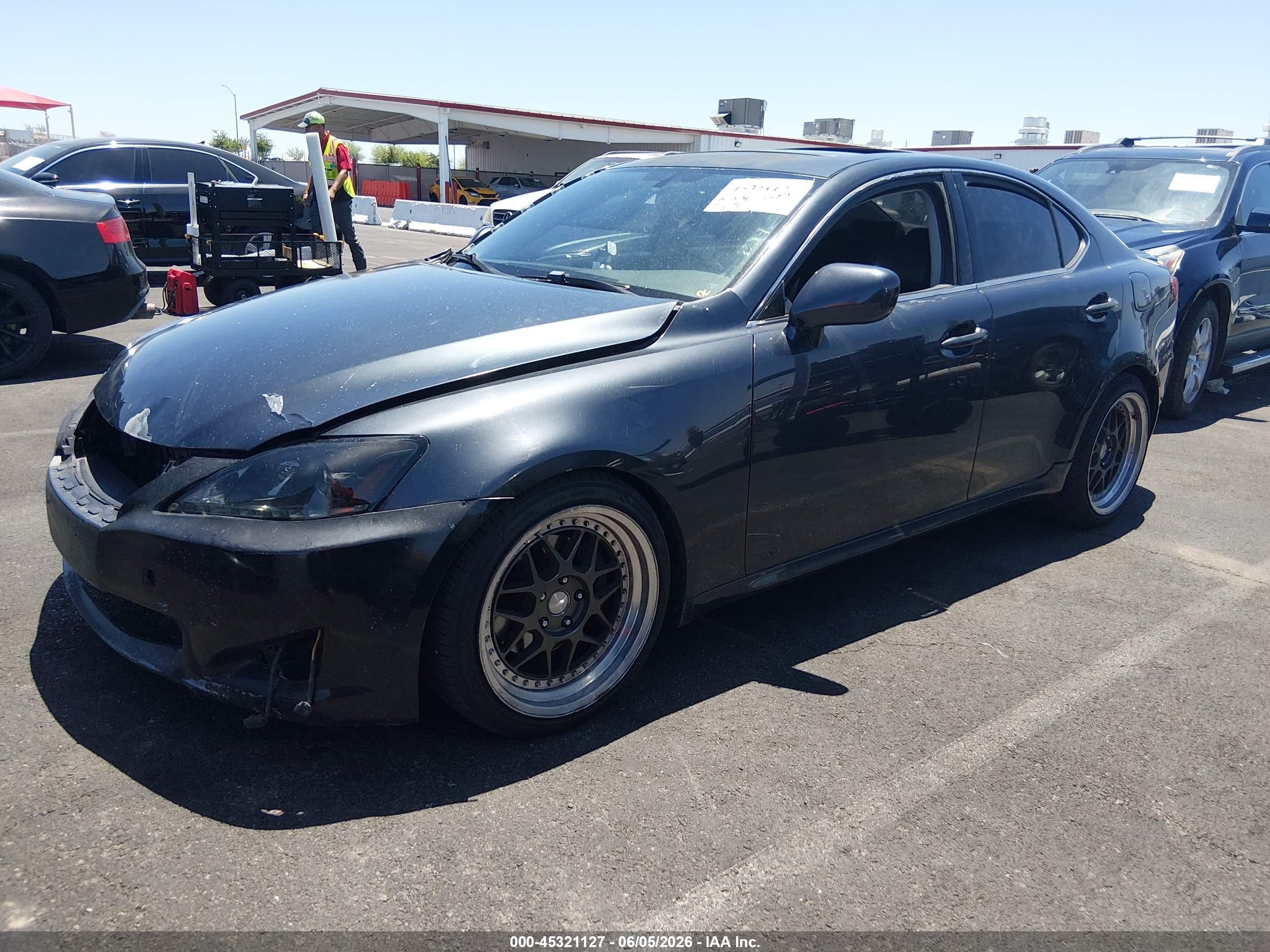 2007 Lexus Is 250   Black vin: JTHBK262475037099