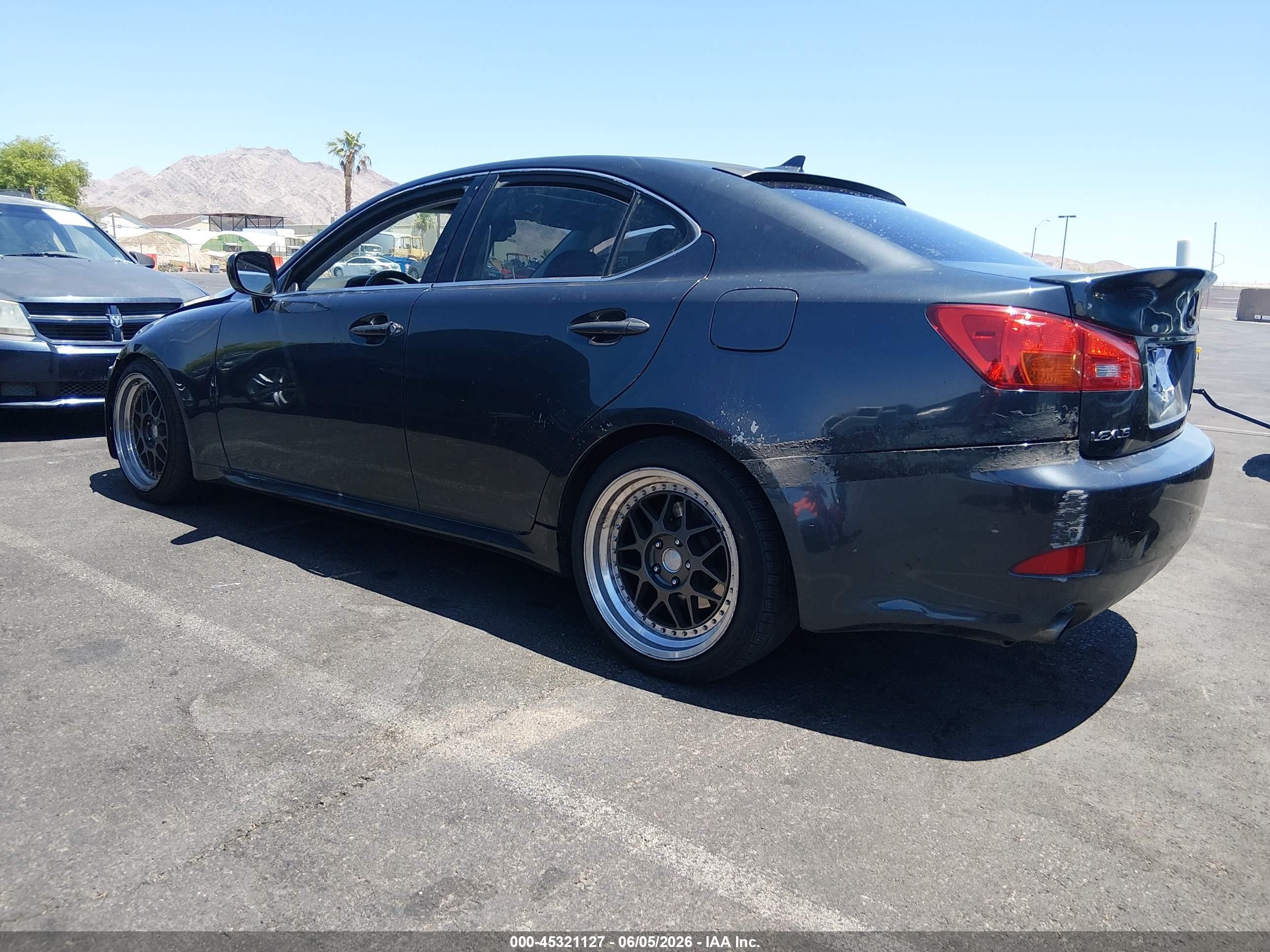 2007 Lexus Is 250   Black vin: JTHBK262475037099
