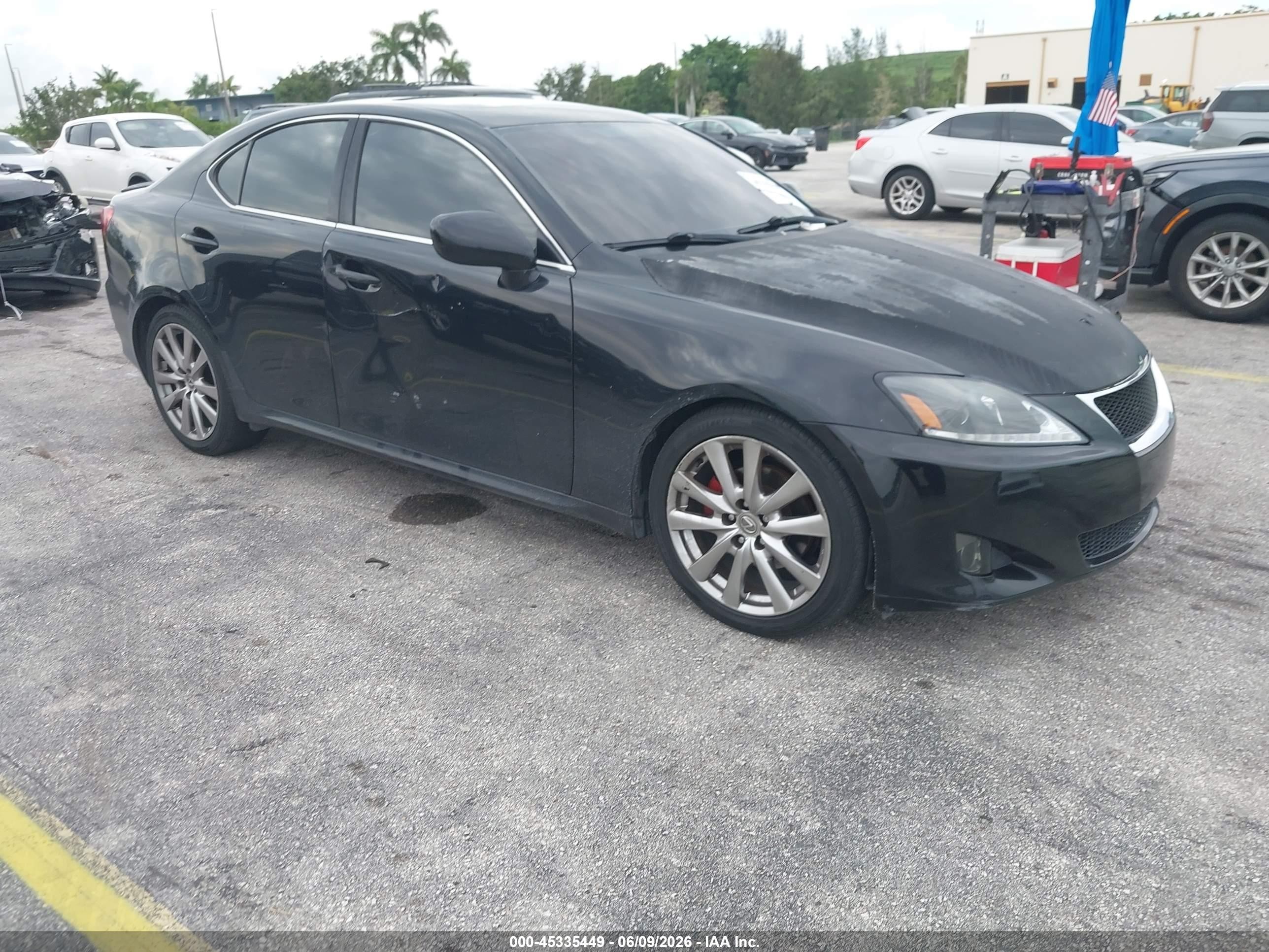 2007 Lexus Is 250   Black vin: JTHBK262475039919