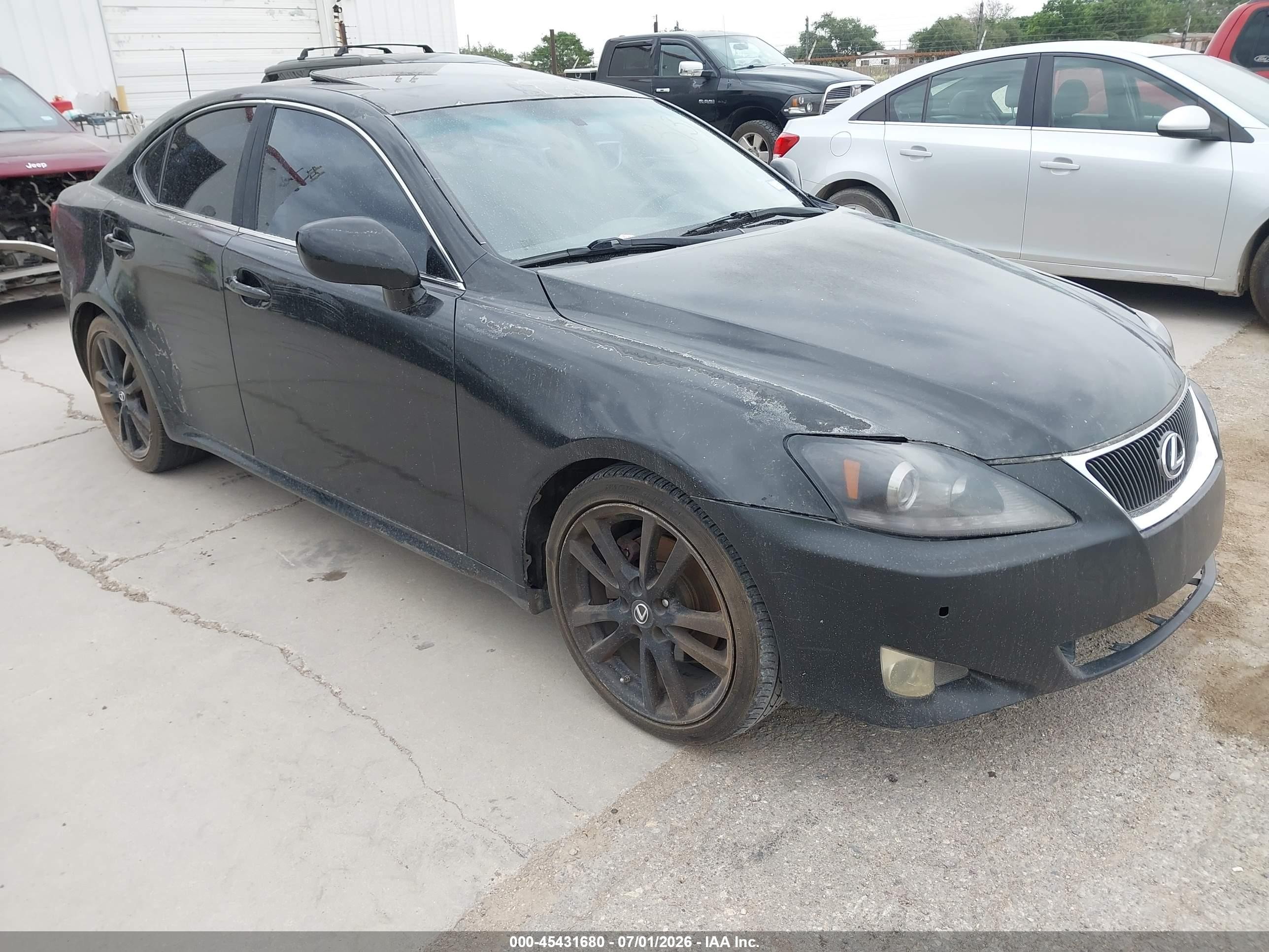 2007 Lexus Is 250   Black vin: JTHBK262475044313