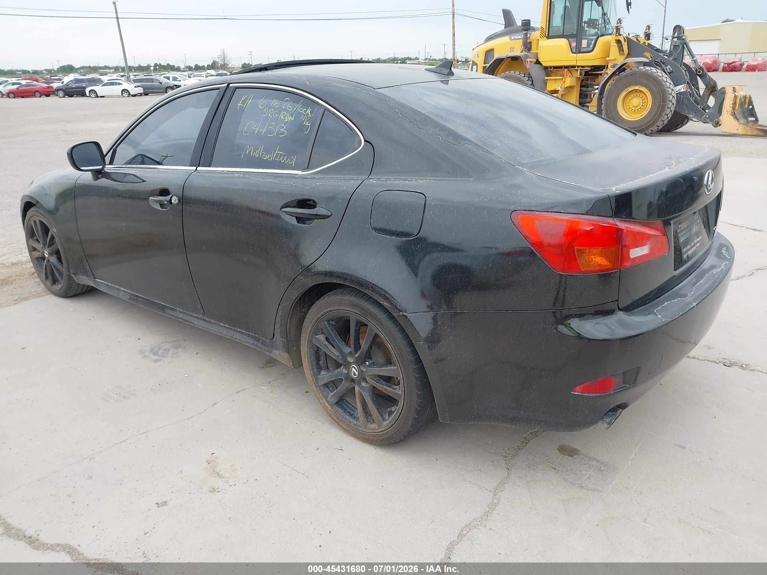 2007 Lexus Is 250   Black vin: JTHBK262475044313