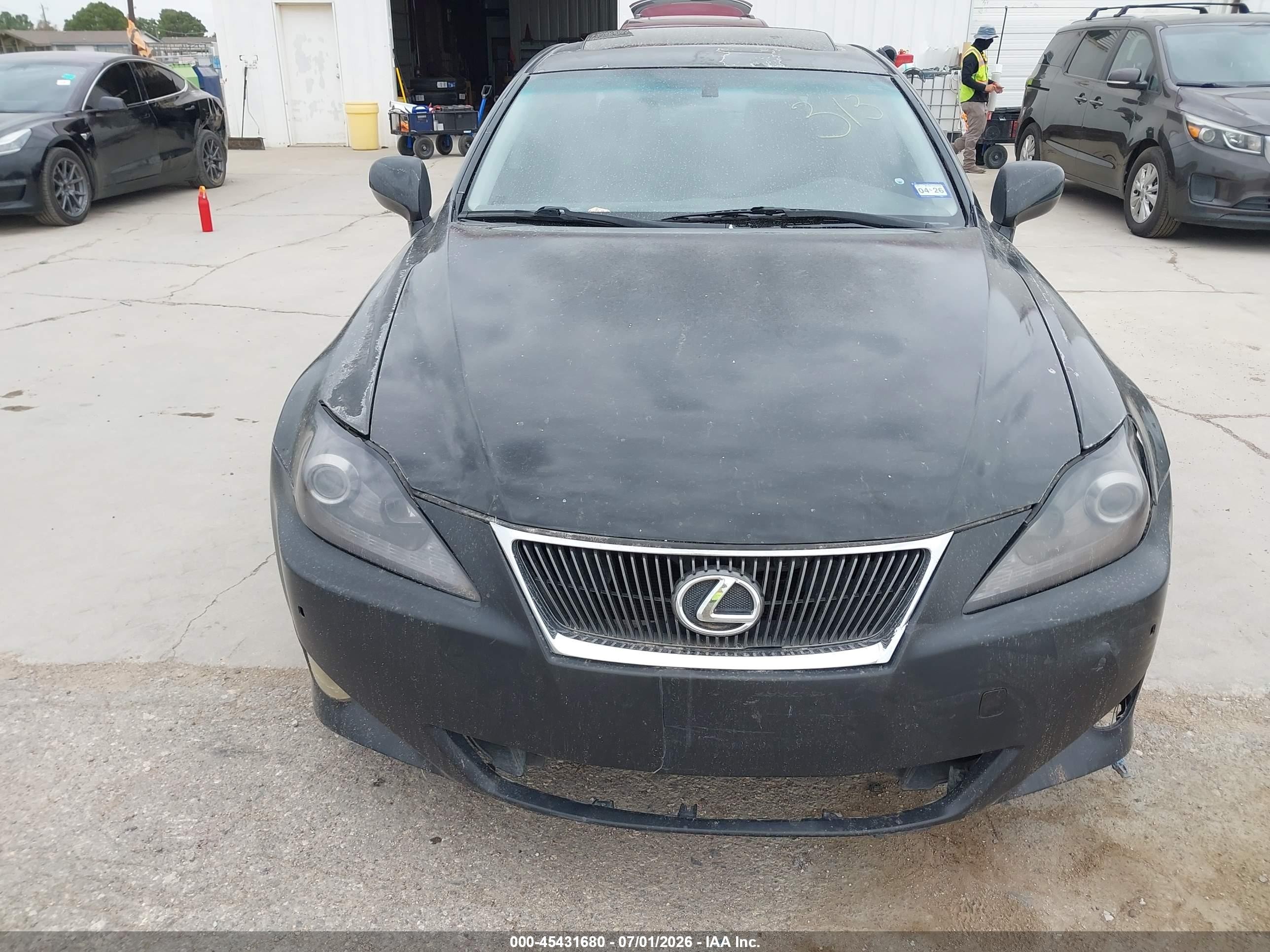 2007 Lexus Is 250   Black vin: JTHBK262475044313