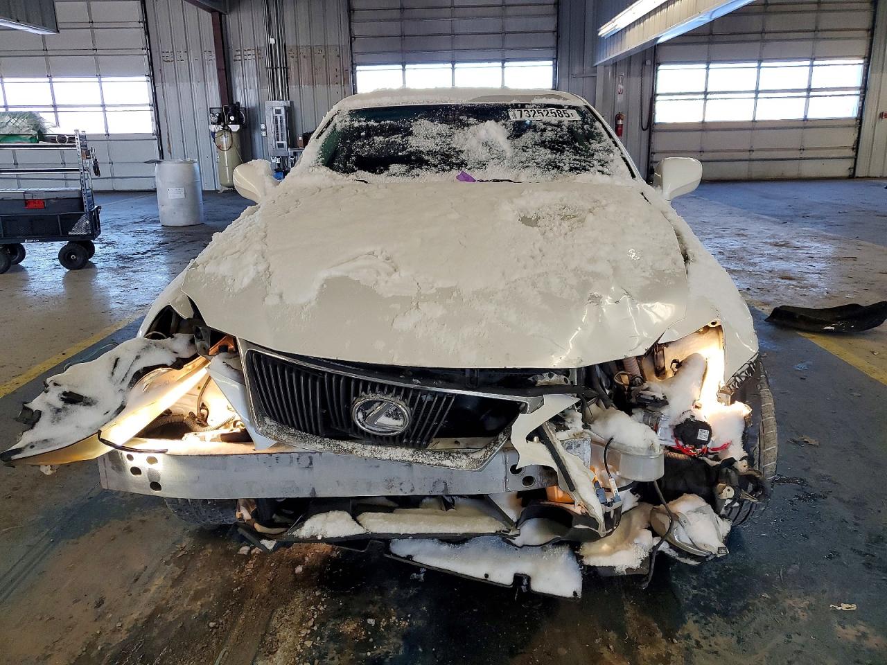 2008 Lexus Is 250 Base White vin: JTHBK262482066993