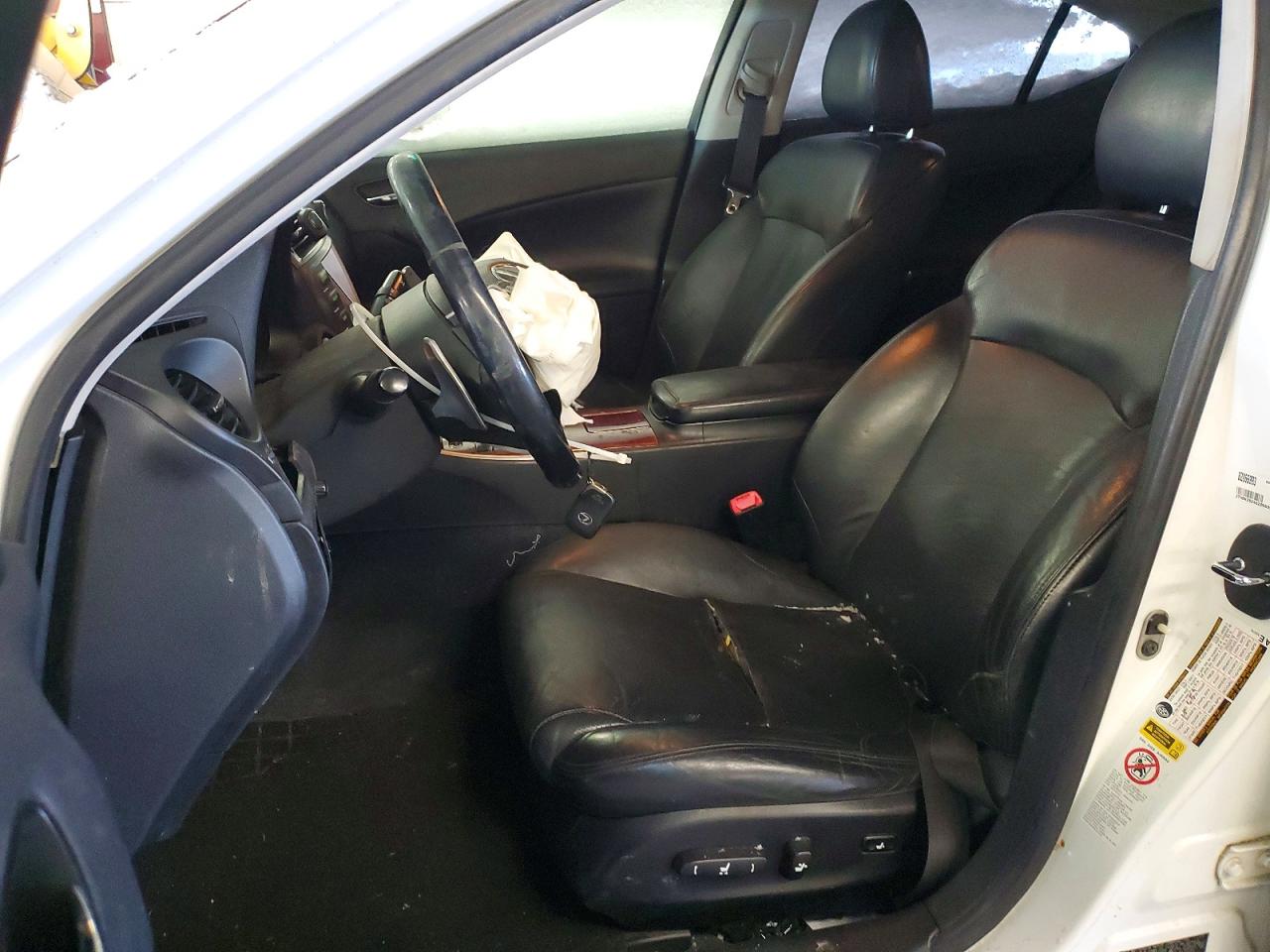 2008 Lexus Is 250 Base White vin: JTHBK262482066993