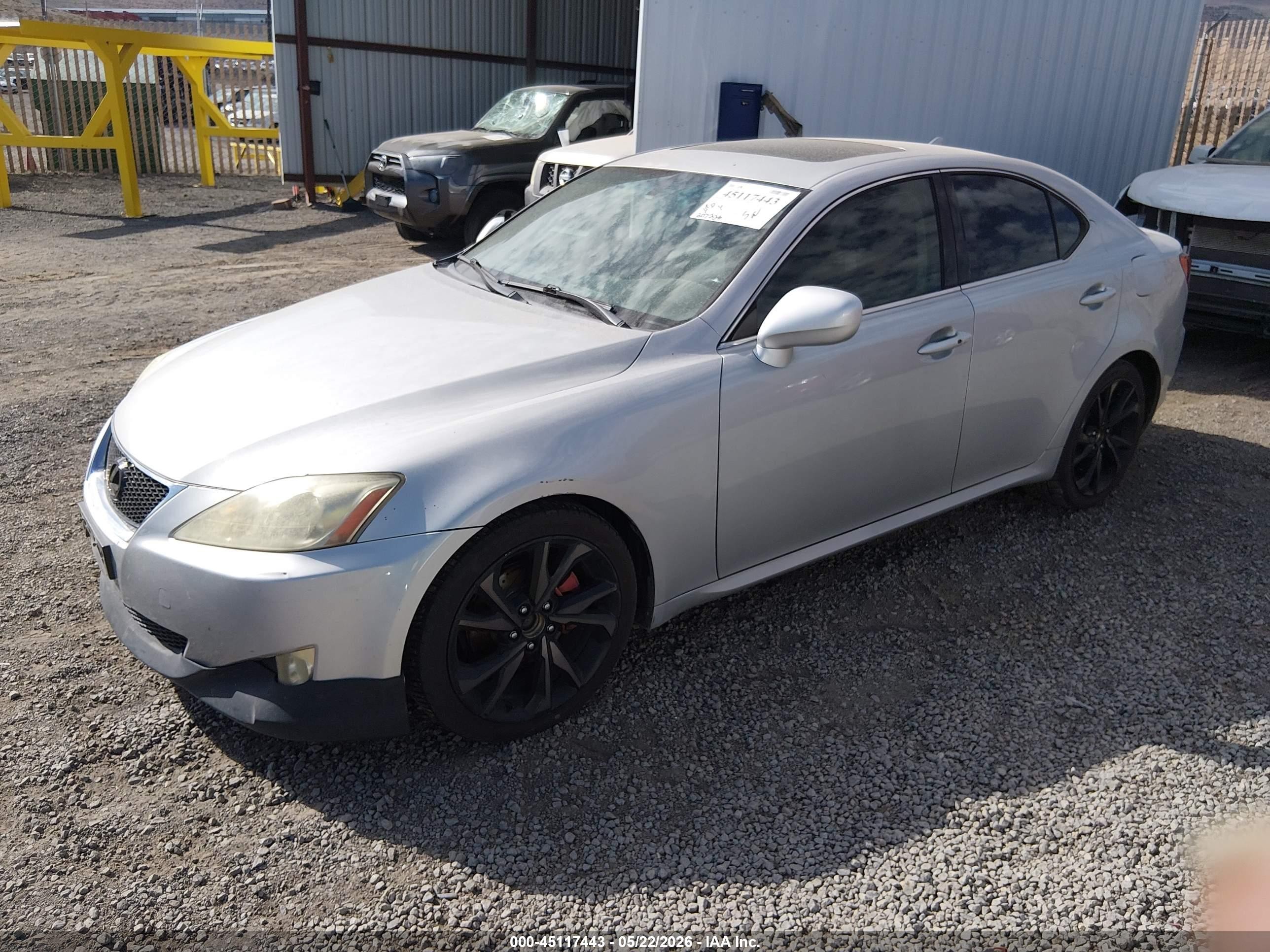 2008 Lexus Is 250   Silver vin: JTHBK262482071207