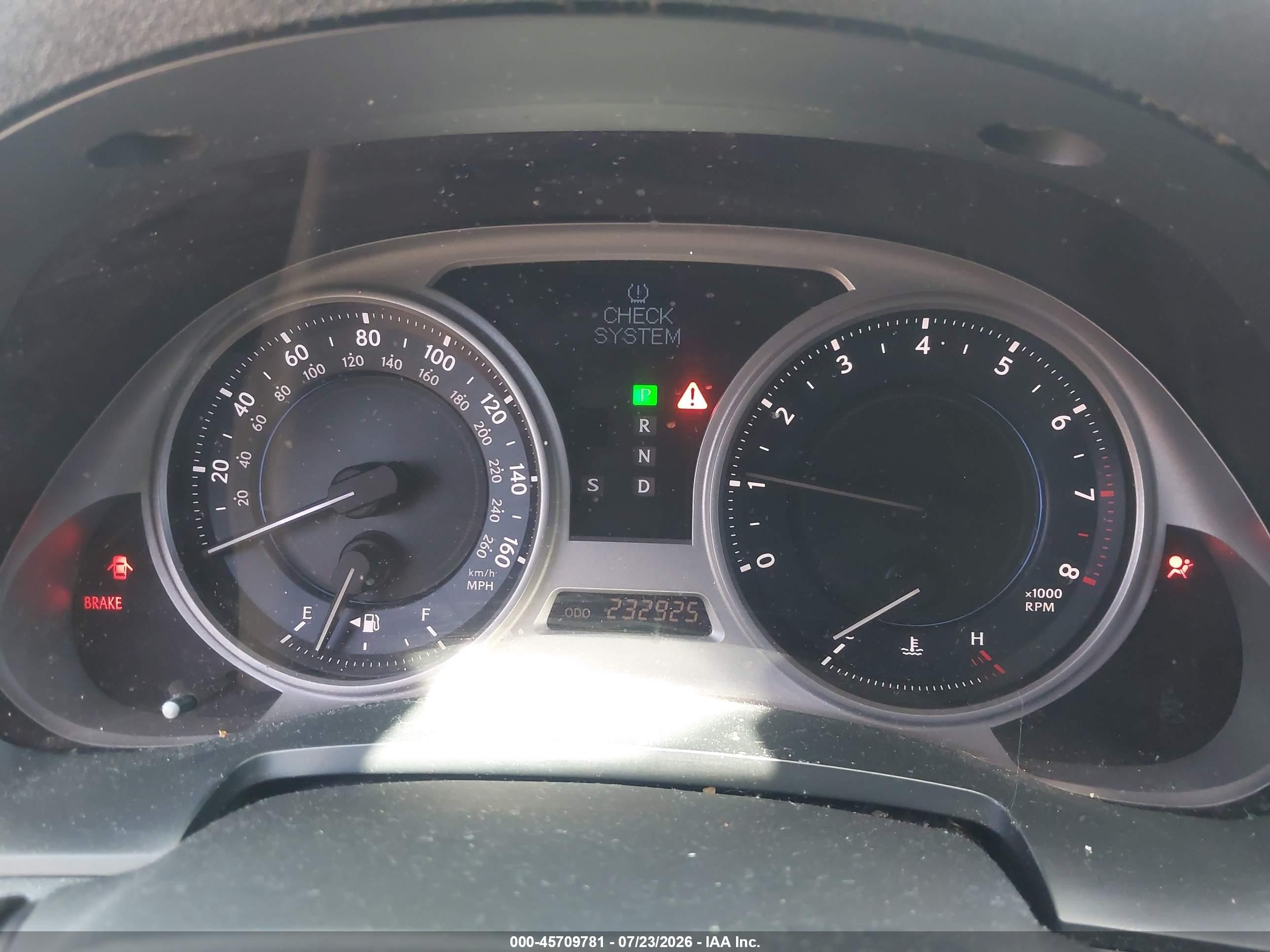 2008 Lexus Is 250   Серый vin: JTHBK262482071630
