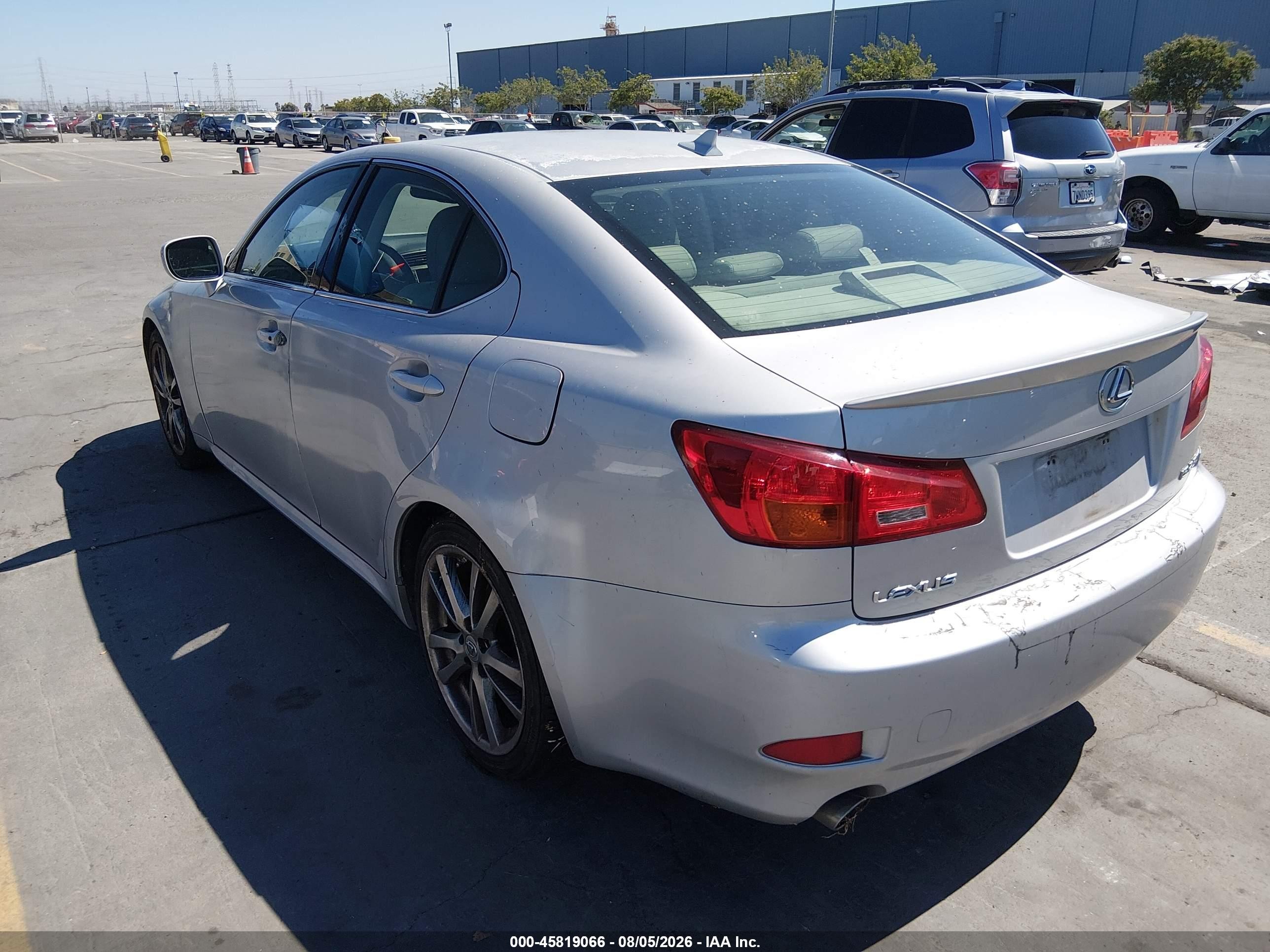 2008 Lexus Is 250   Silver vin: JTHBK262485052588