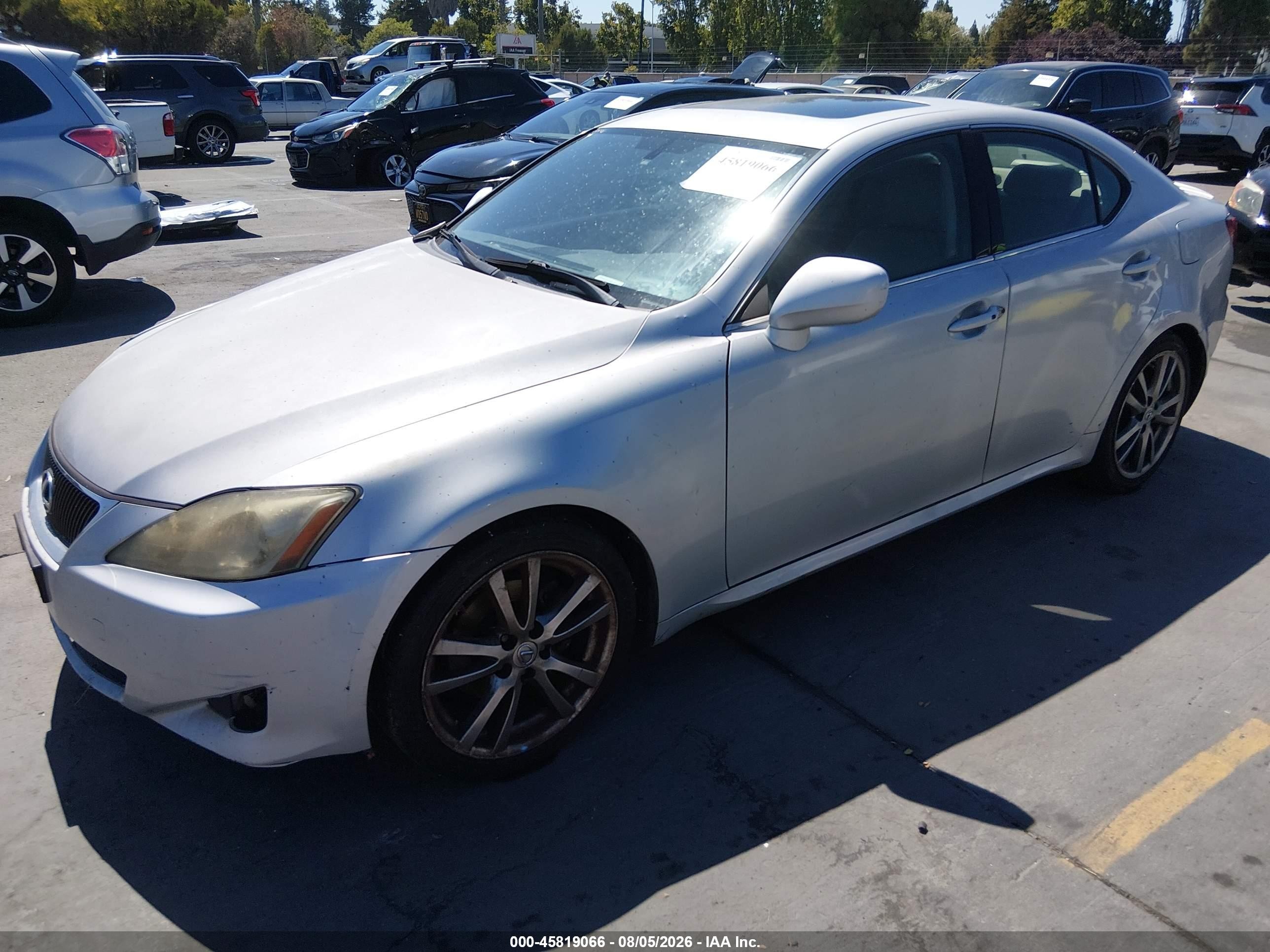 2008 Lexus Is 250   Silver vin: JTHBK262485052588