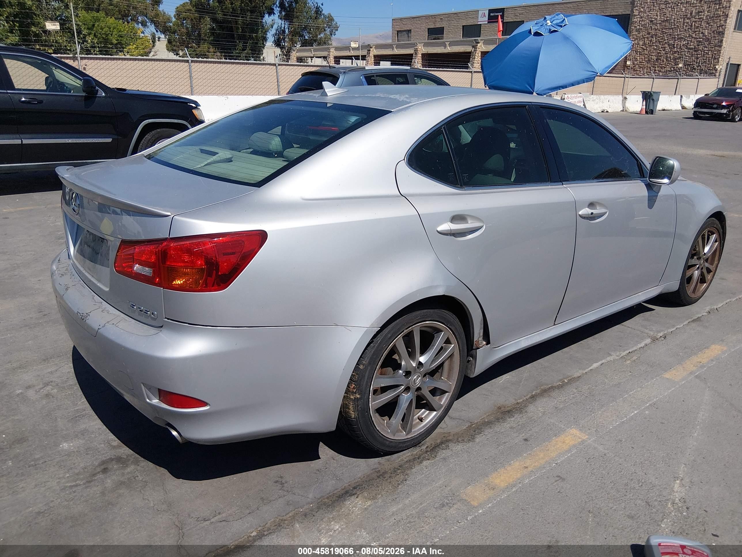2008 Lexus Is 250   Silver vin: JTHBK262485052588
