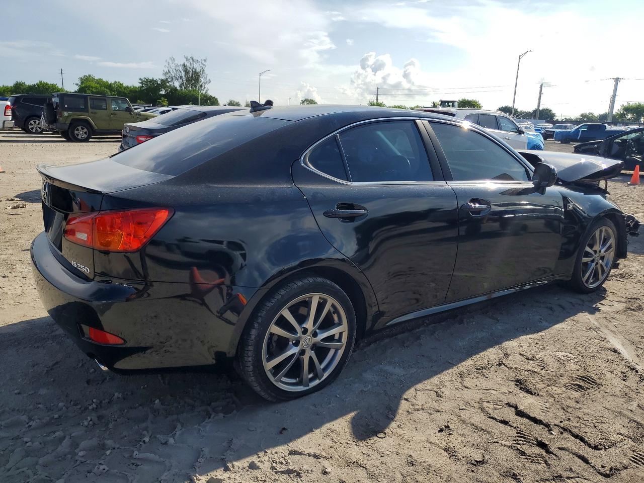2008 Lexus Is 250 Base Черный vin: JTHBK262485084473