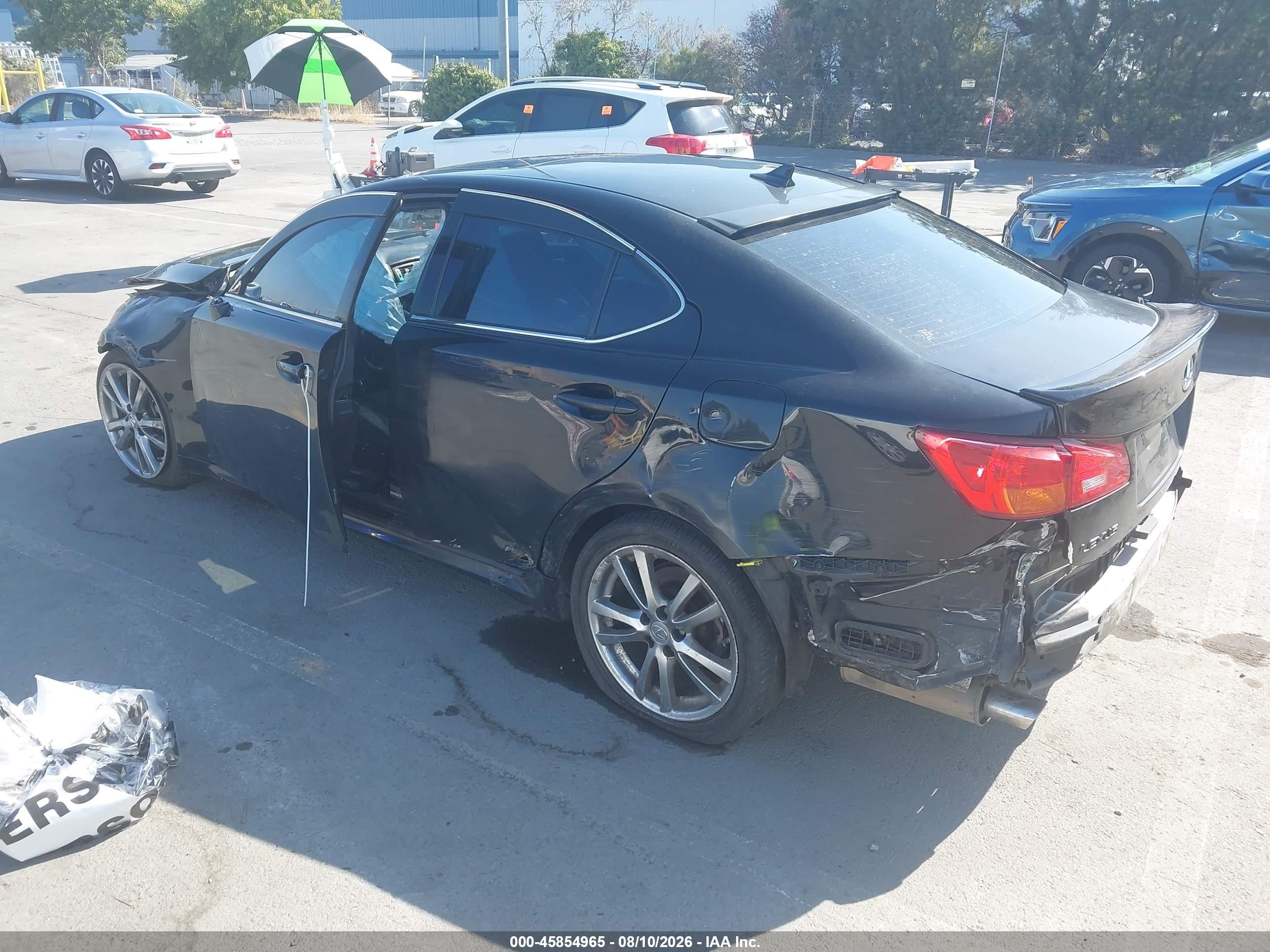 2008 Lexus Is 250   Black vin: JTHBK262485085767