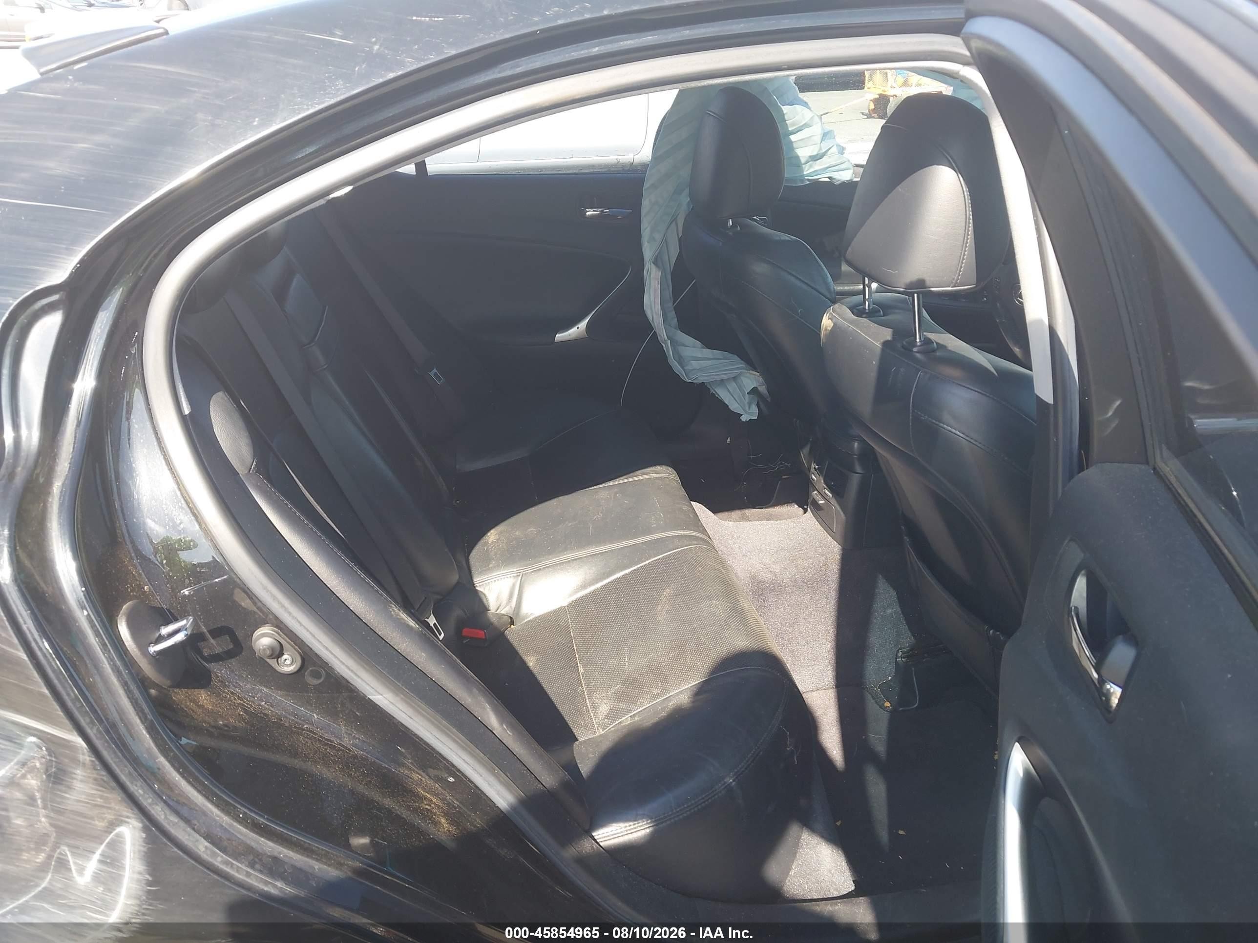 2008 Lexus Is 250   Black vin: JTHBK262485085767