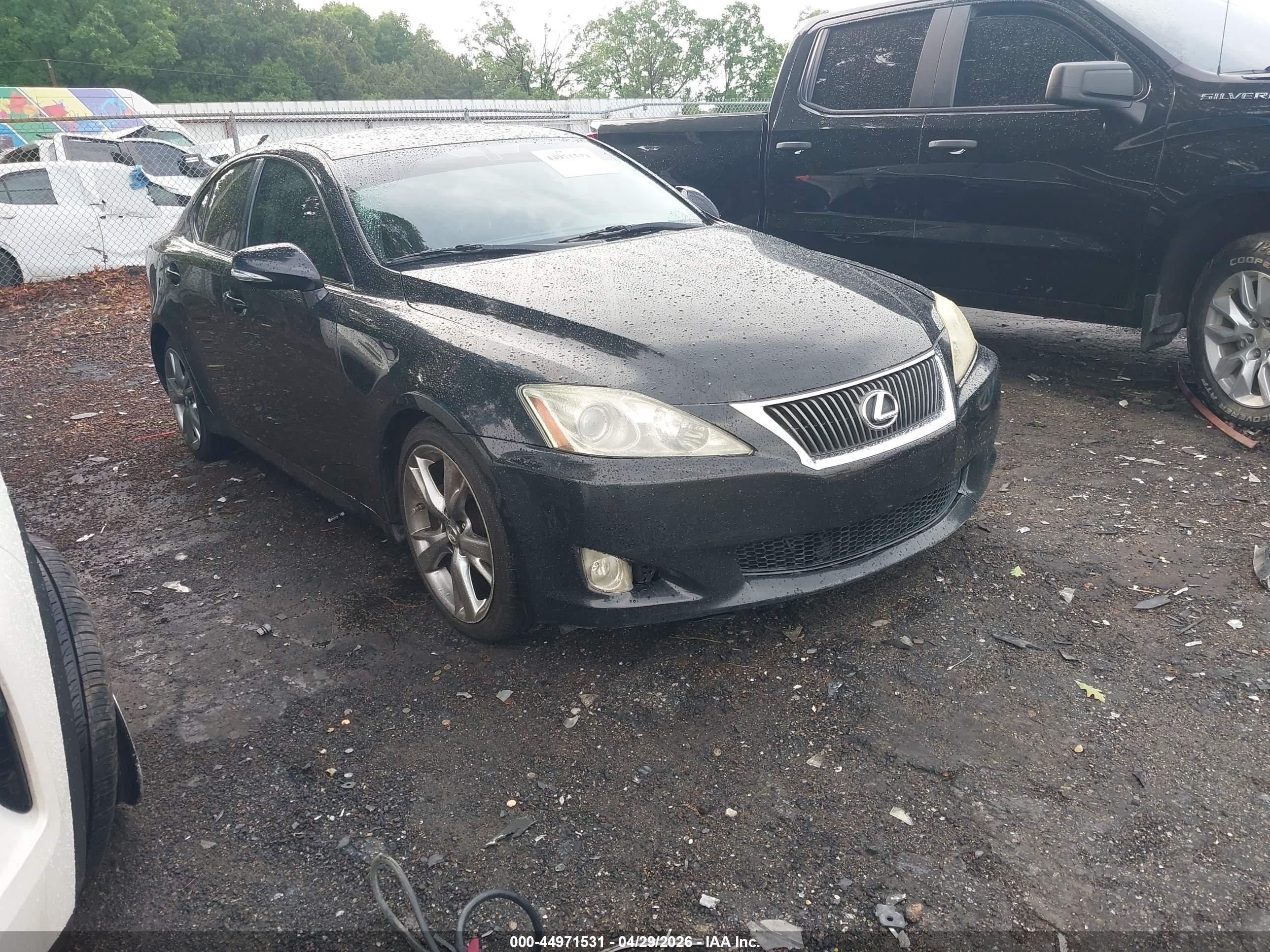 2009 Lexus Is 250   Black vin: JTHBK262495092882
