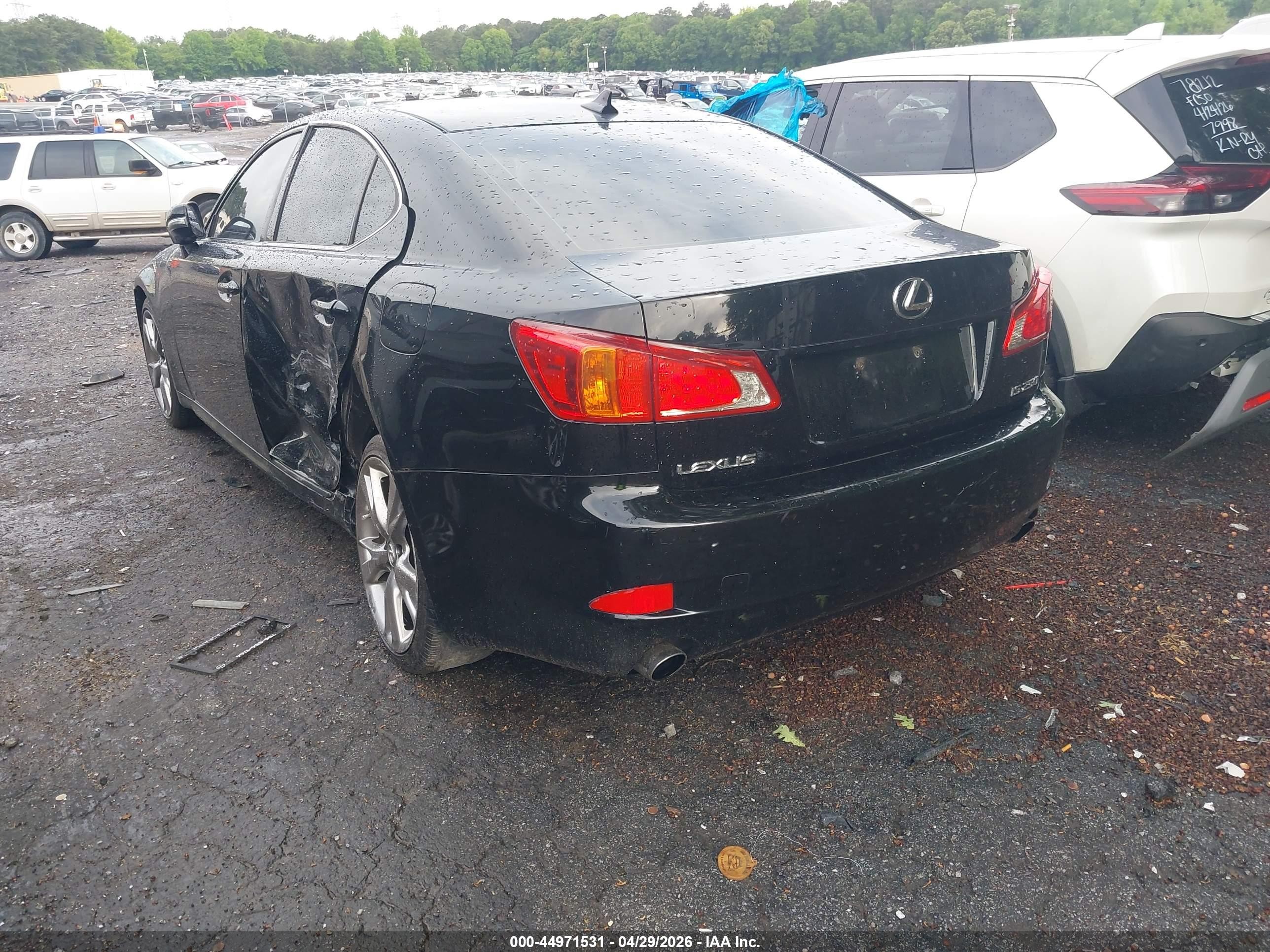 2009 Lexus Is 250   Black vin: JTHBK262495092882