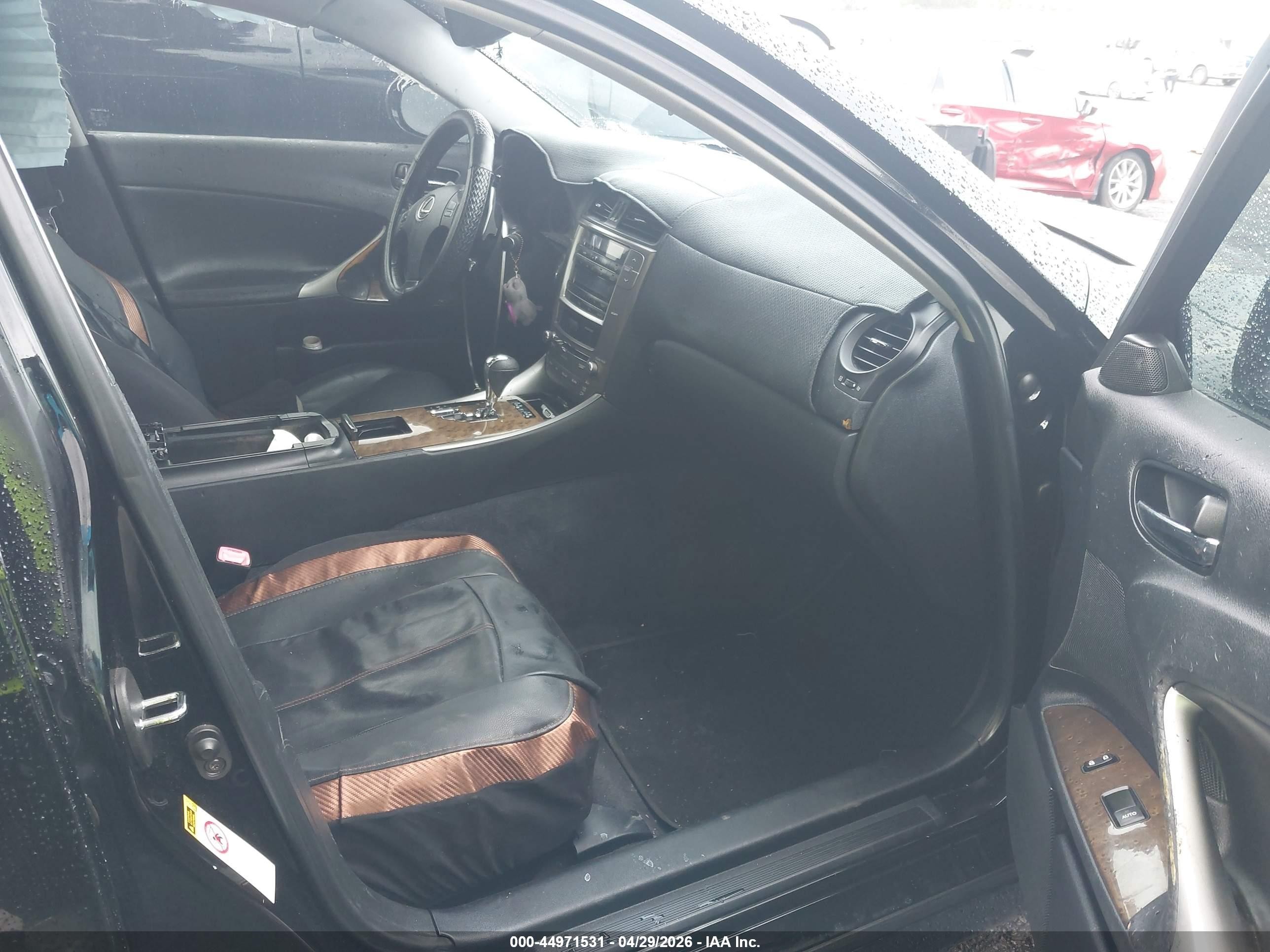 2009 Lexus Is 250   Black vin: JTHBK262495092882