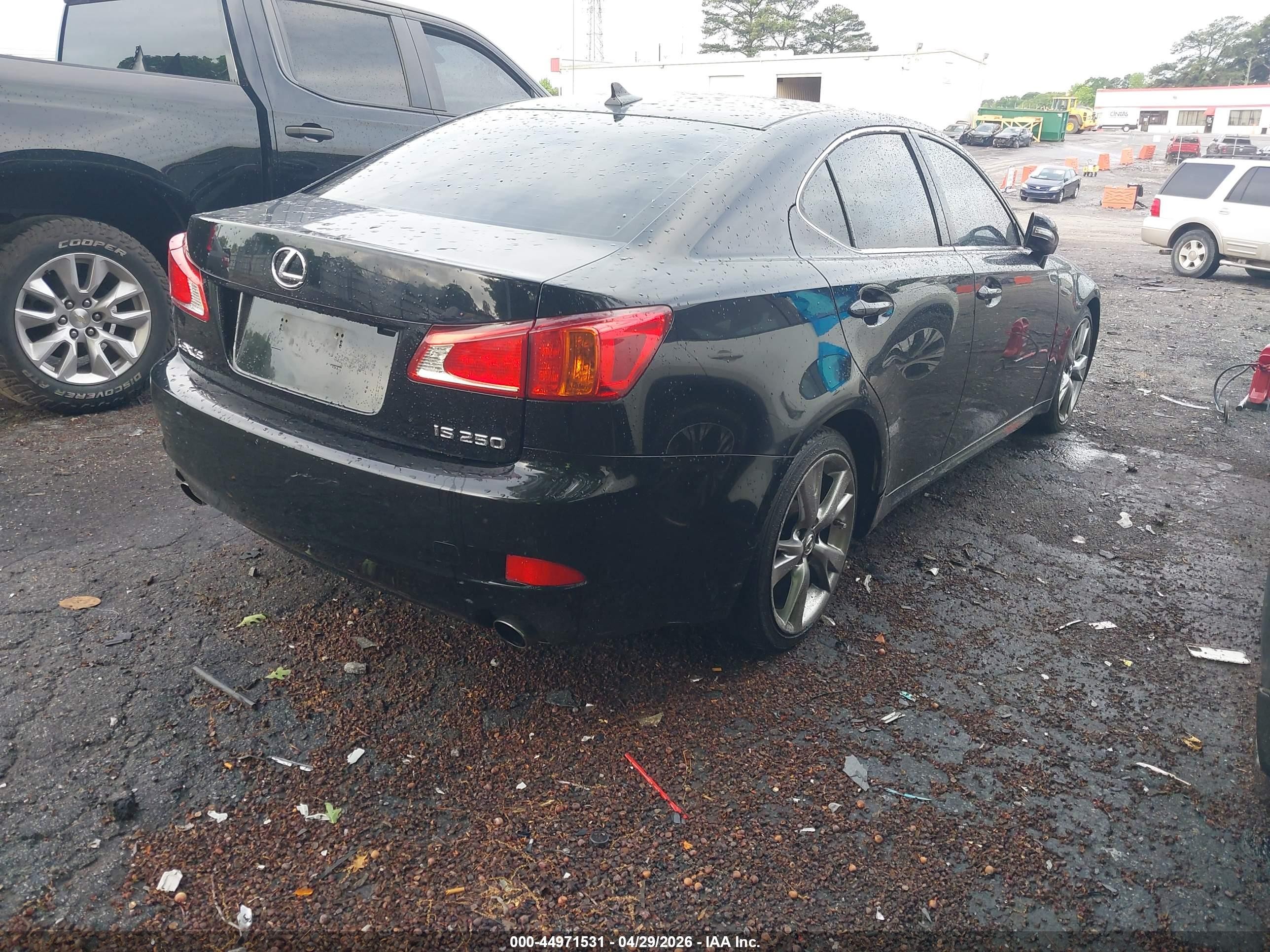 2009 Lexus Is 250   Black vin: JTHBK262495092882