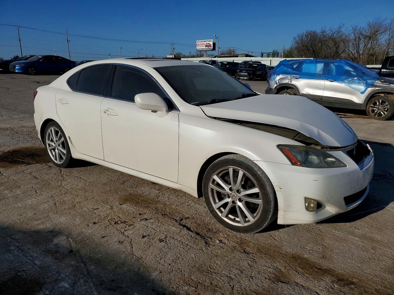 2006 Lexus Is 250 Base White vin: JTHBK262562007089