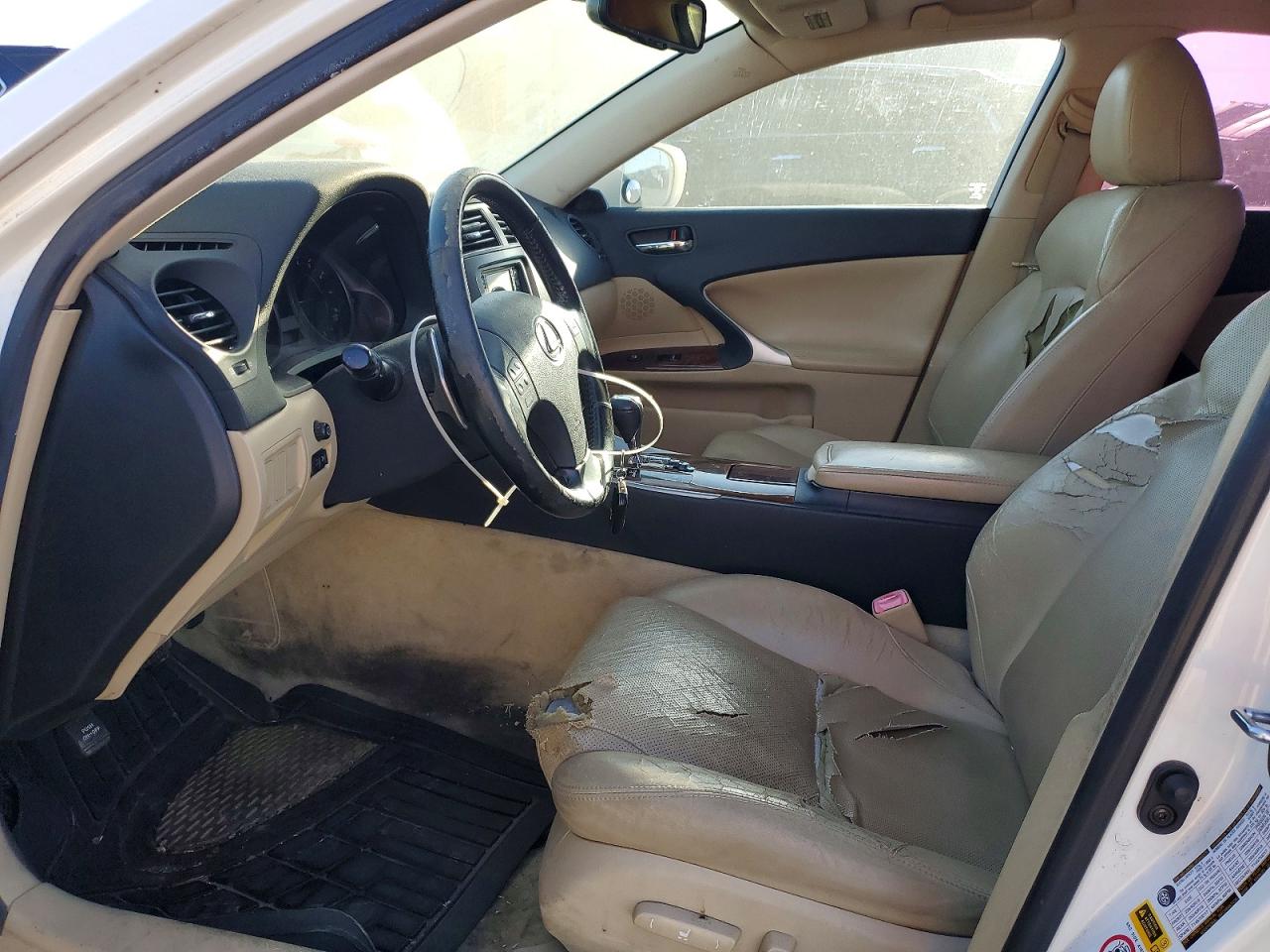 2006 Lexus Is 250 Base White vin: JTHBK262562007089