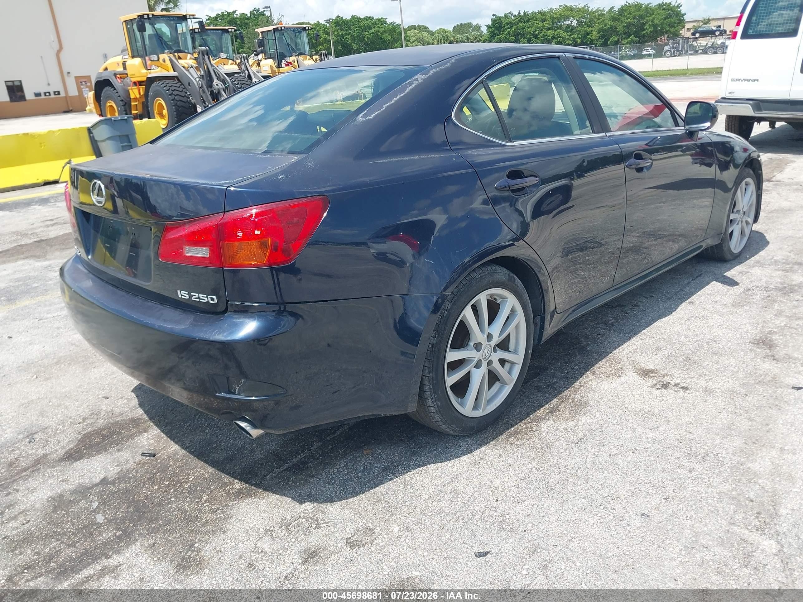 2006 Lexus Is 250   Blue vin: JTHBK262565001470
