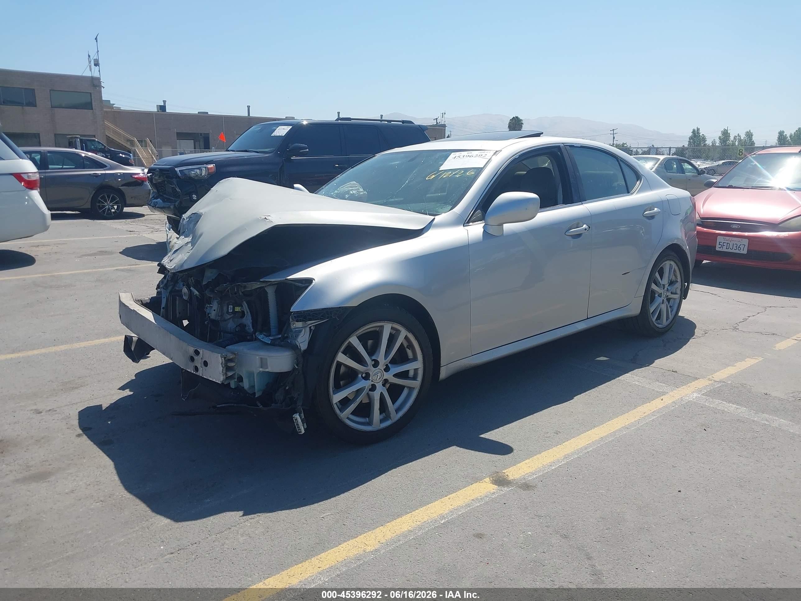 2006 Lexus Is 250   Silver vin: JTHBK262565012713