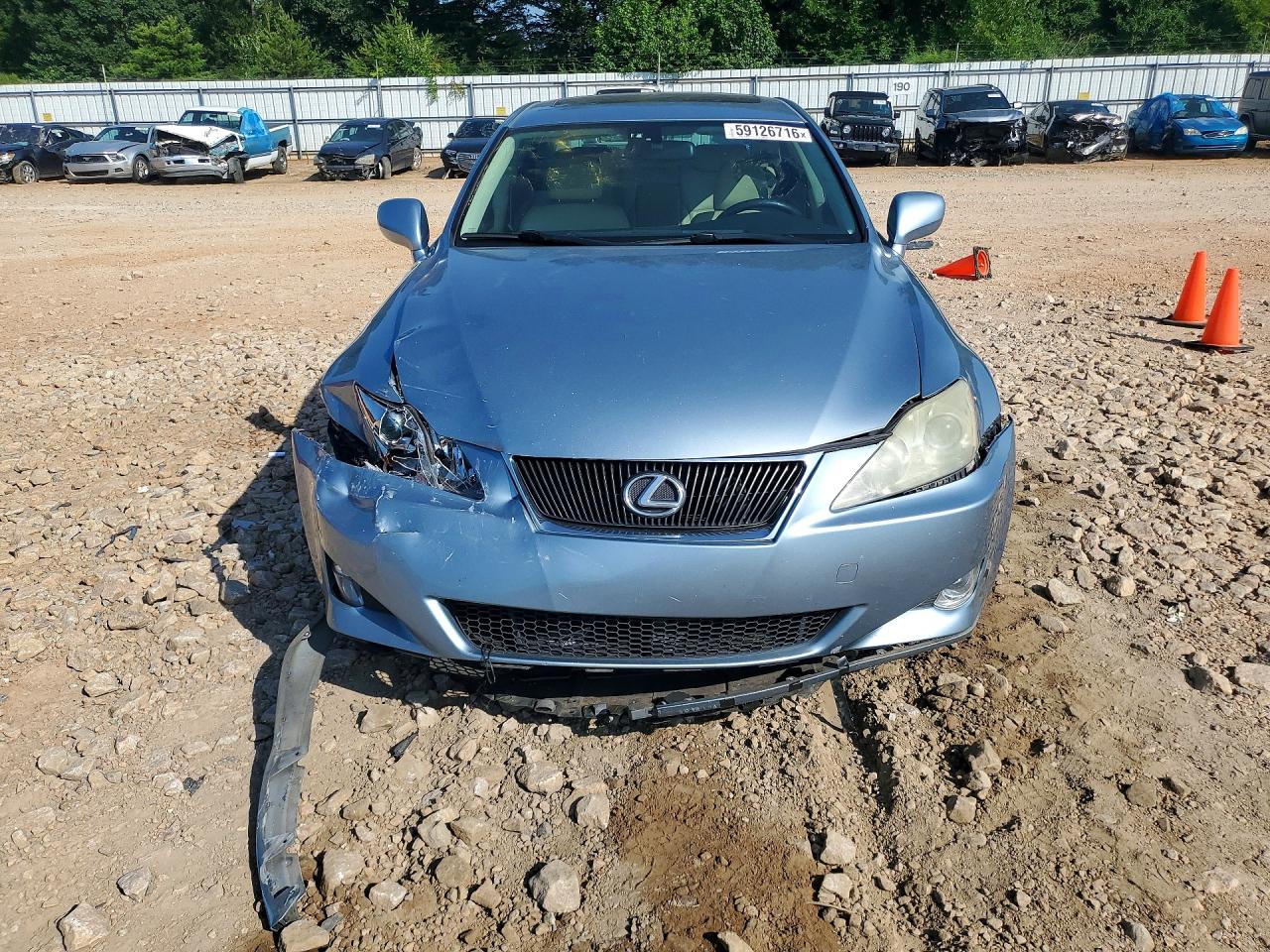 2007 Lexus Is 250 Blue vin: JTHBK262572025044