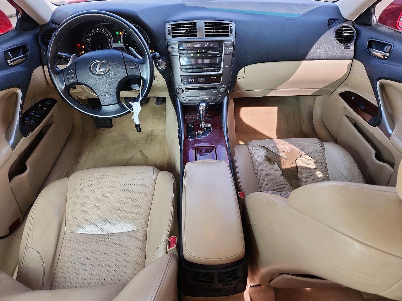 2007 Lexus Is 250 Red vin: JTHBK262572028185