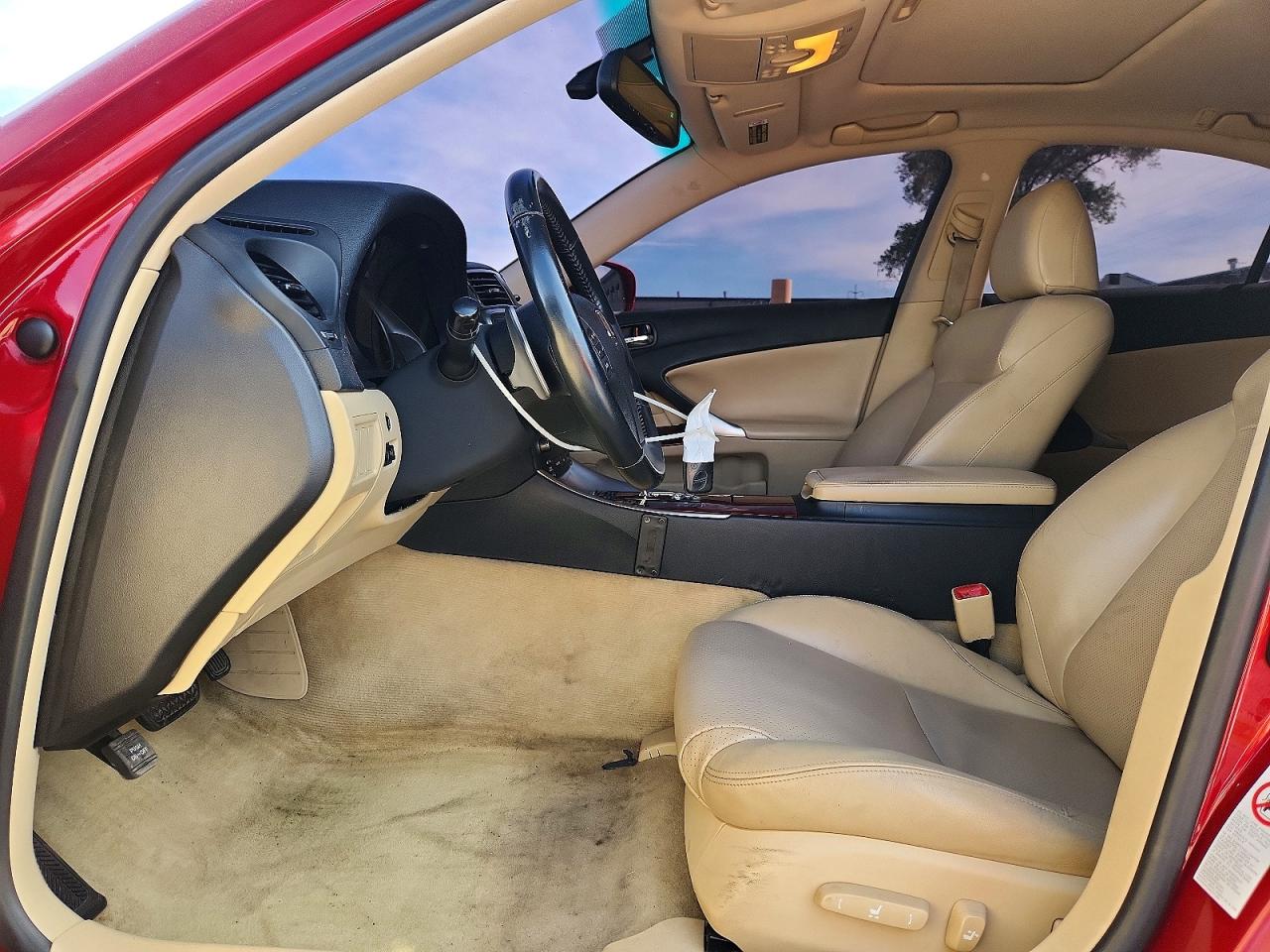 2007 Lexus Is 250 Red vin: JTHBK262572028185