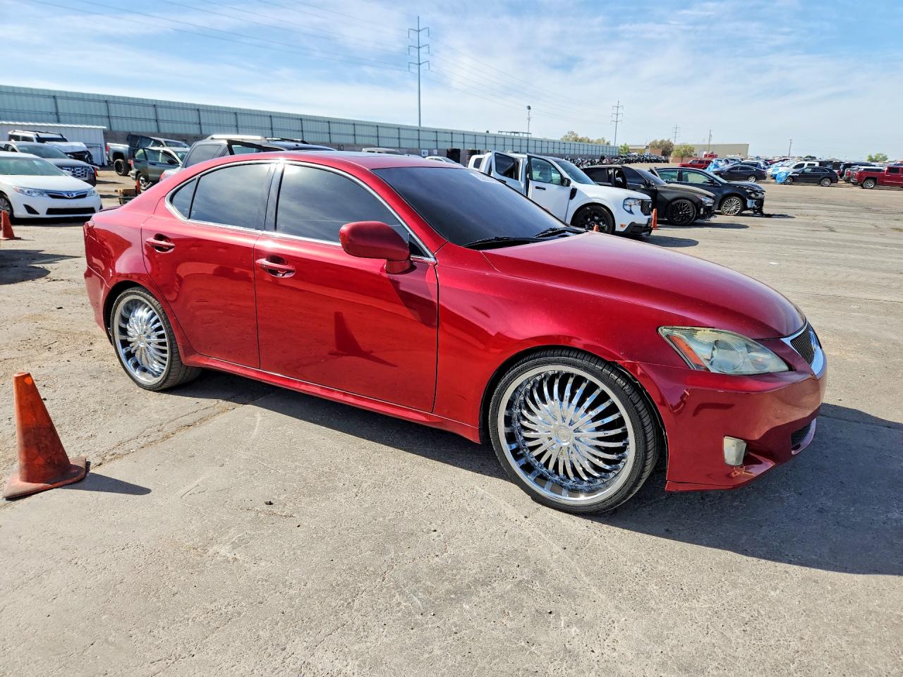 2007 Lexus Is 250 Red vin: JTHBK262572028185